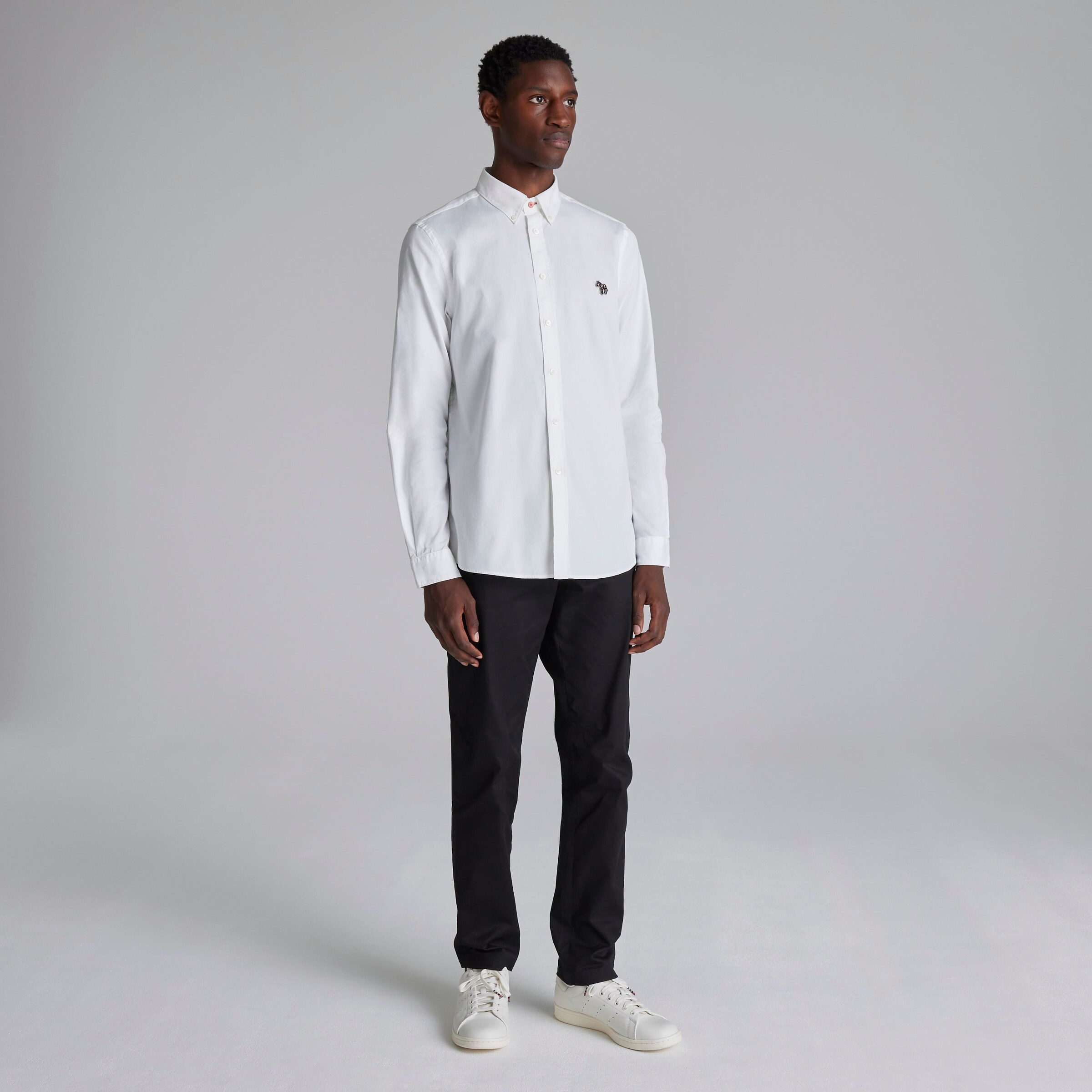 Manchester United x Paul Smith Mens Oxford Shirt White White Detail [3-7]