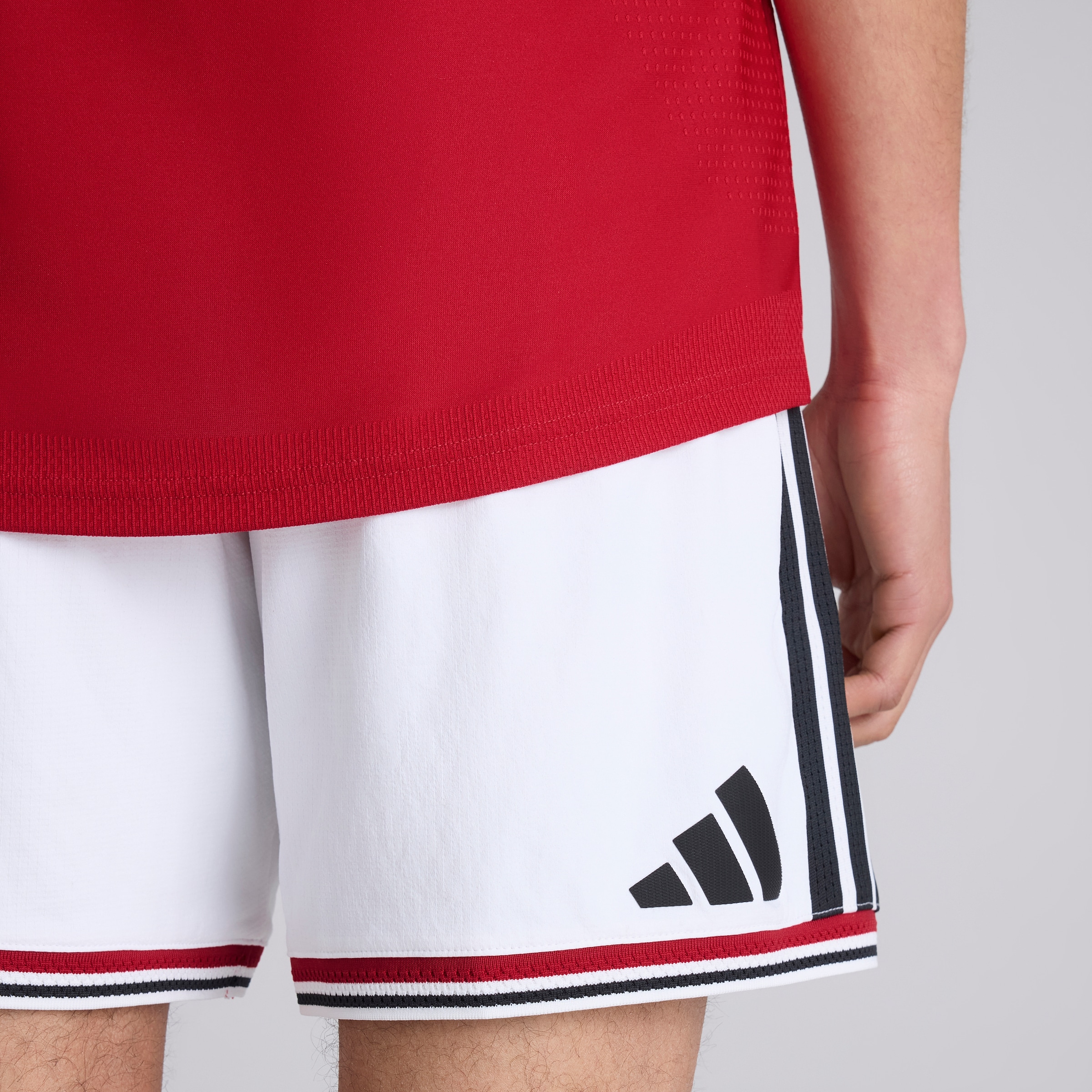 Manchester United 26/27 Home Authentic Shorts White Blanc Détail [5-5]