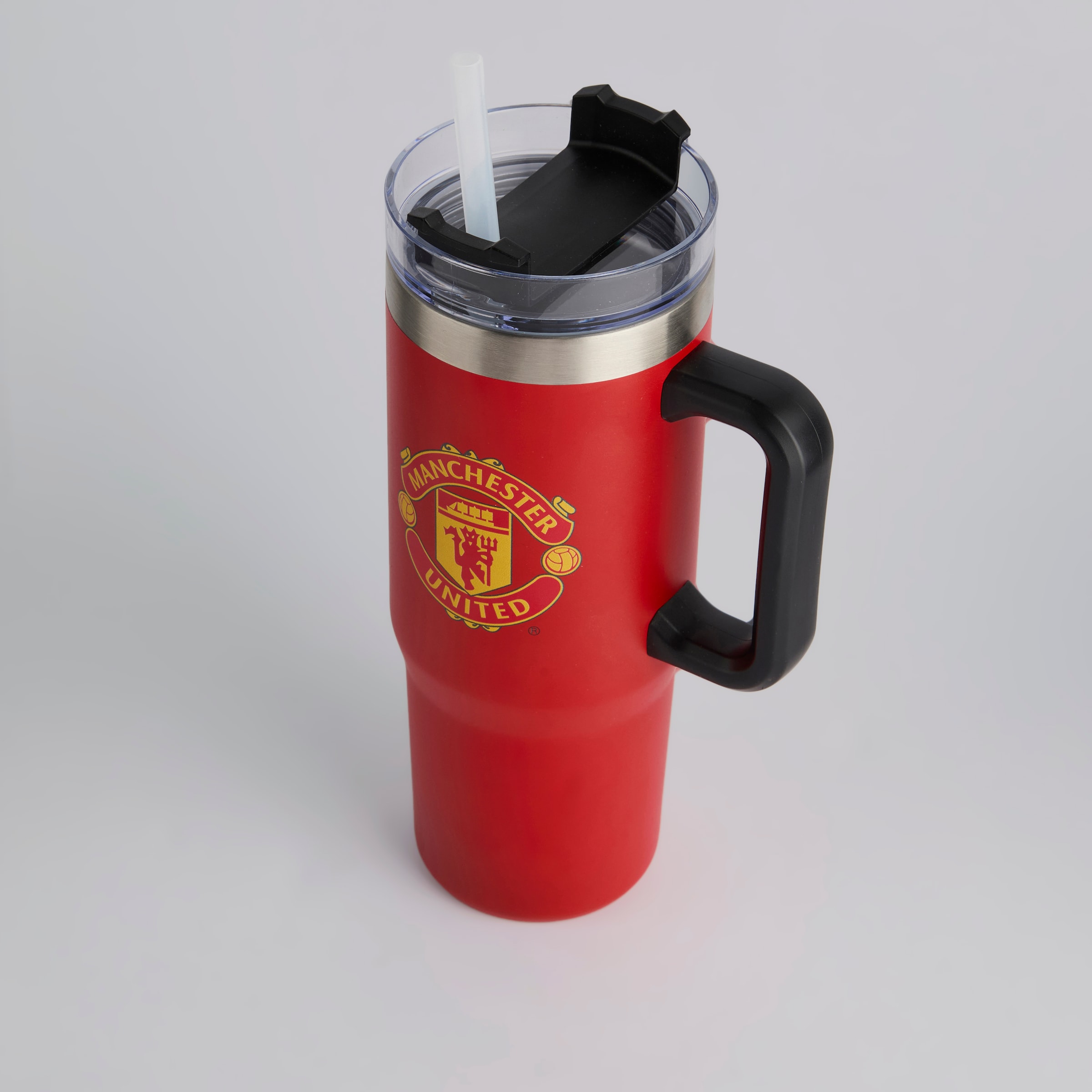 Manchester United 900ml Tumbler with straw Red Red Detail [3-4]