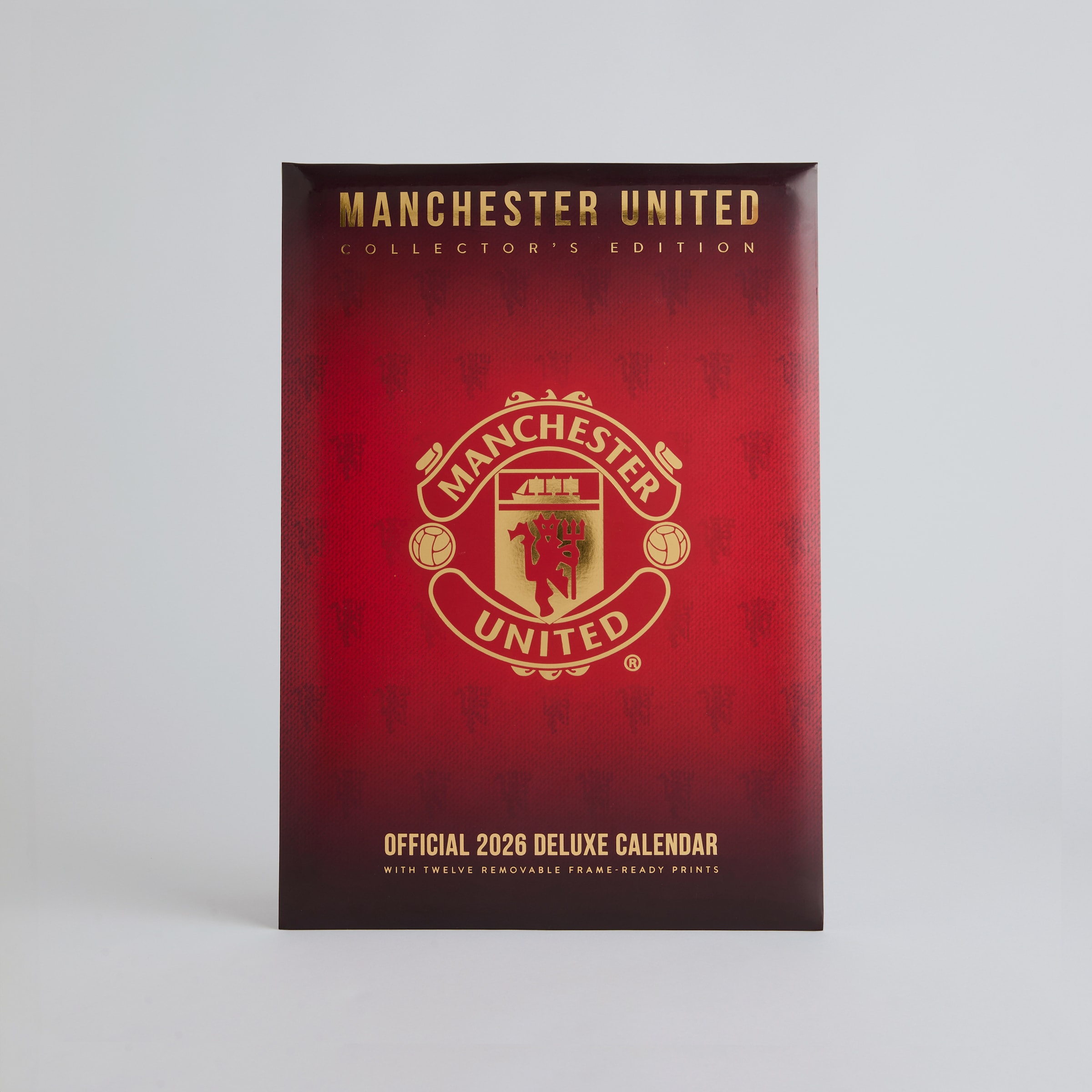 Manchester United 2026 A3 Deluxe Calendar Red Red