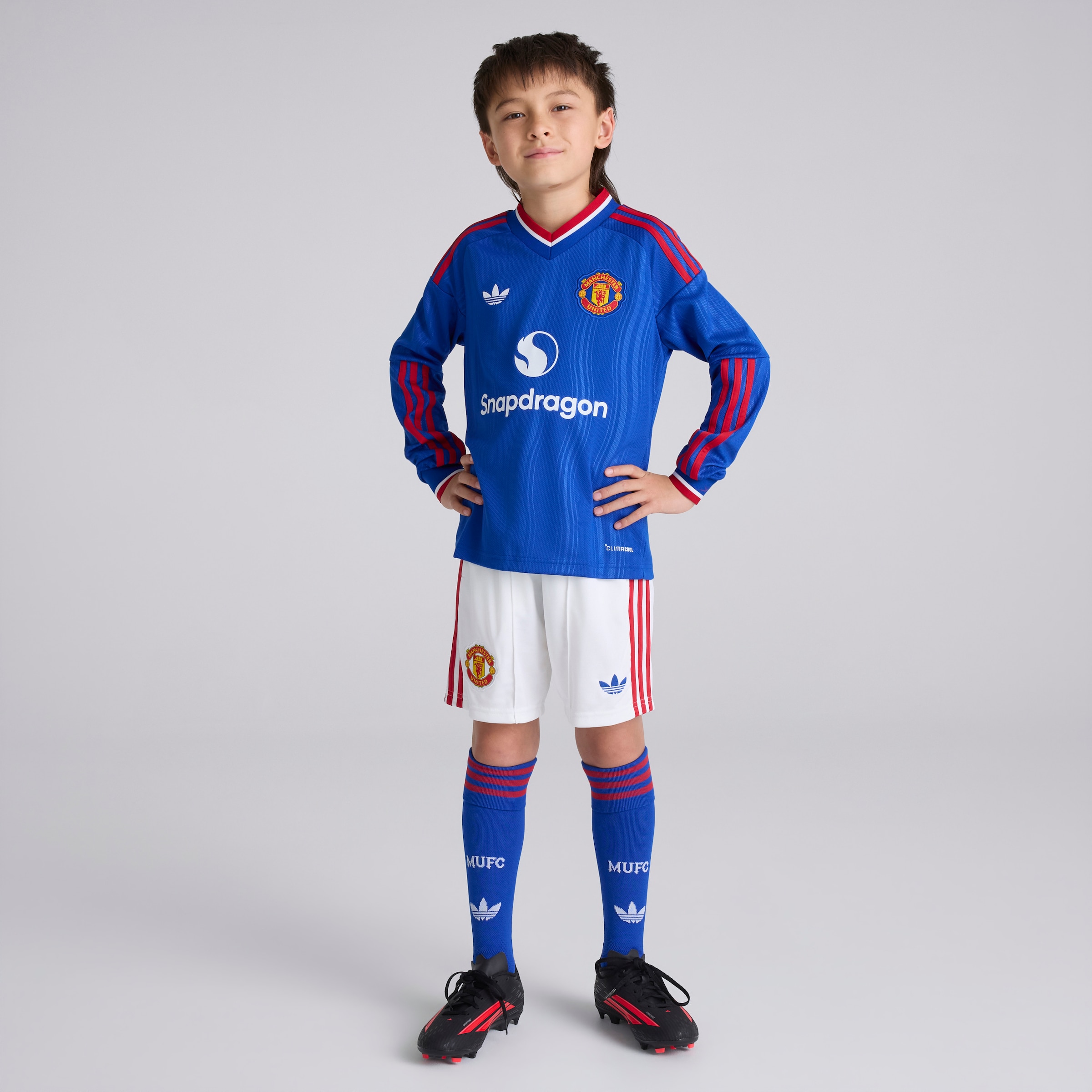Manchester United Kids 26/27 Away Shorts White 白色 细节 [4-6]