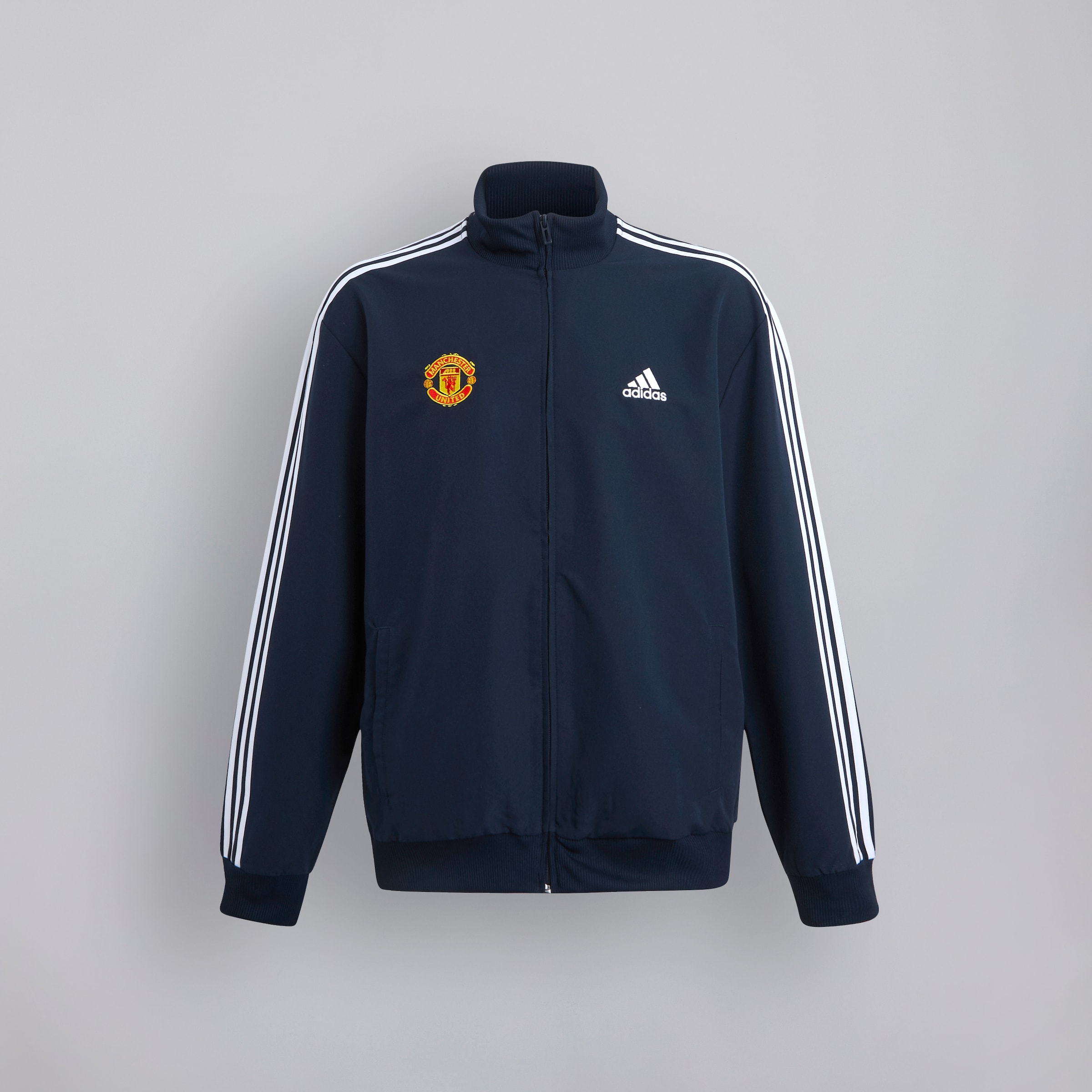 Manchester United x adidas Mens Basic 3-Stripes Woven Tracksuit Navy Navy blue Detail [7-10]