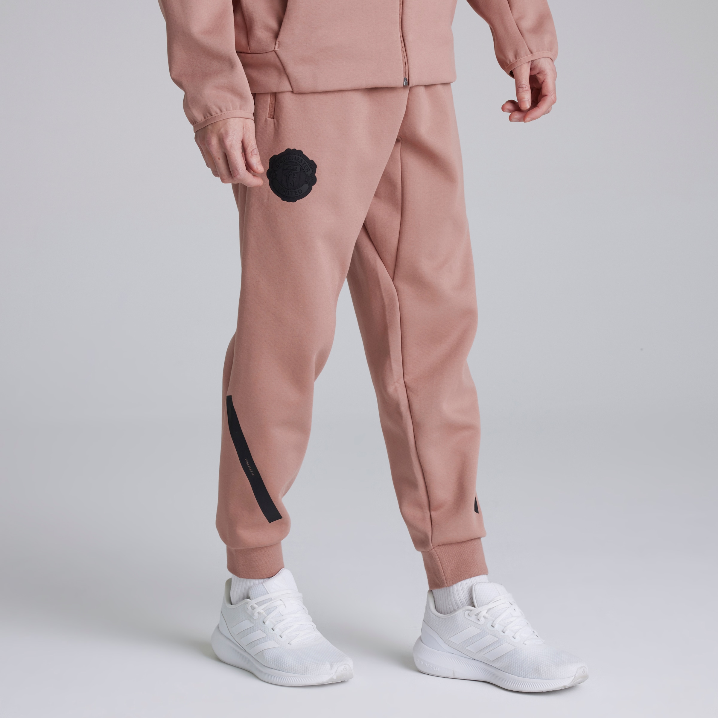 Manchester United x adidas Z.N.E. Tracksuit Bottoms Pink Rosa