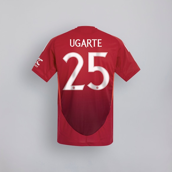 Manchester United 24/25 Home Jersey Kids with Ugarte 25 Cup Printing Red