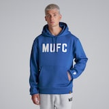 Manchester United Mens MUFC Overhead Hoodie Blue