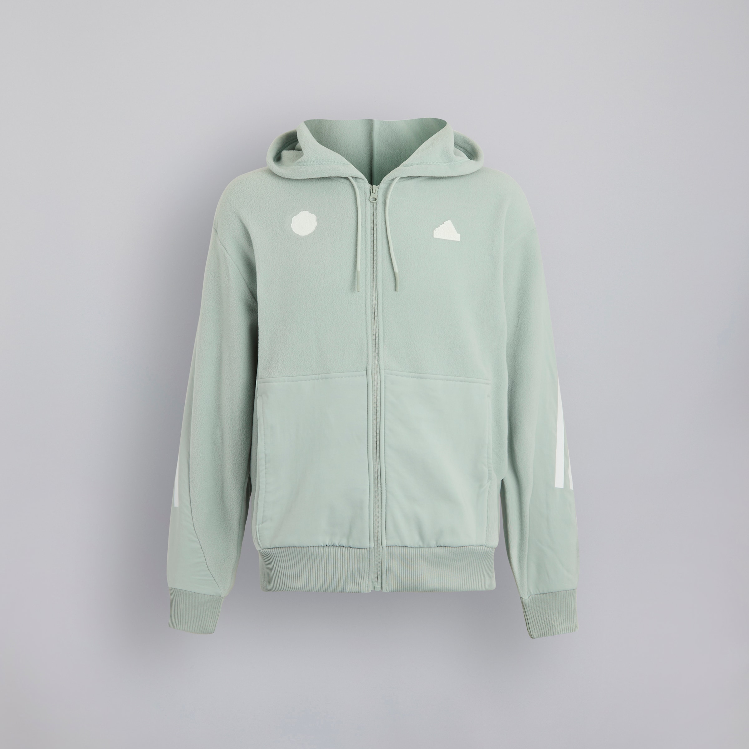 Manchester United x adidas Future Icons Full Zip Hoodie Grey Grey
