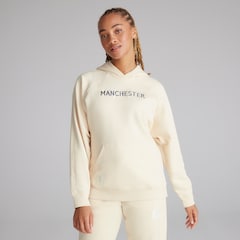Manchester United x adidas Womens SZN Fleece Overhead Hoodie White