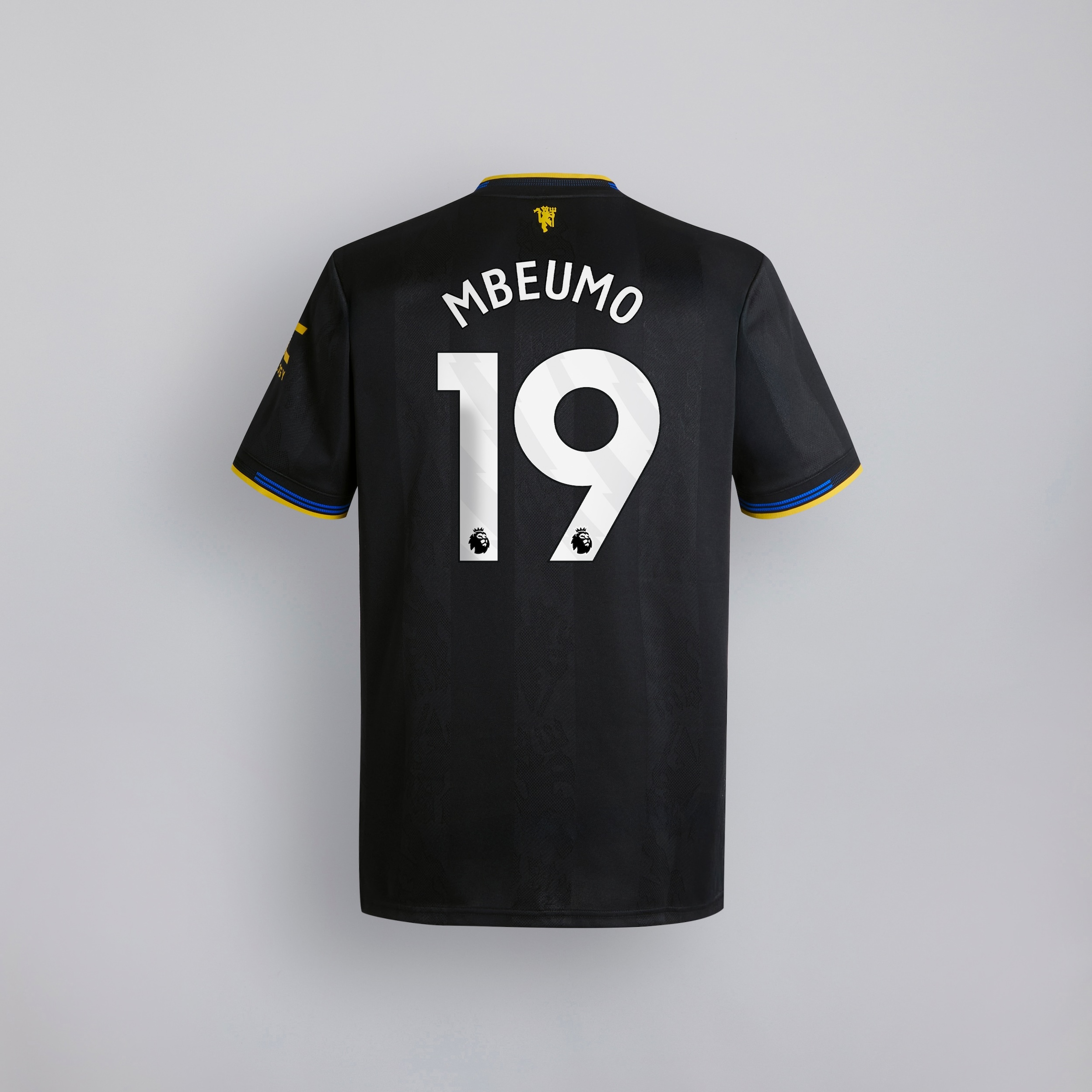 Manchester United 25/26 Third Jersey with Mbeumo 19 EPL Printing & Badge 黑色