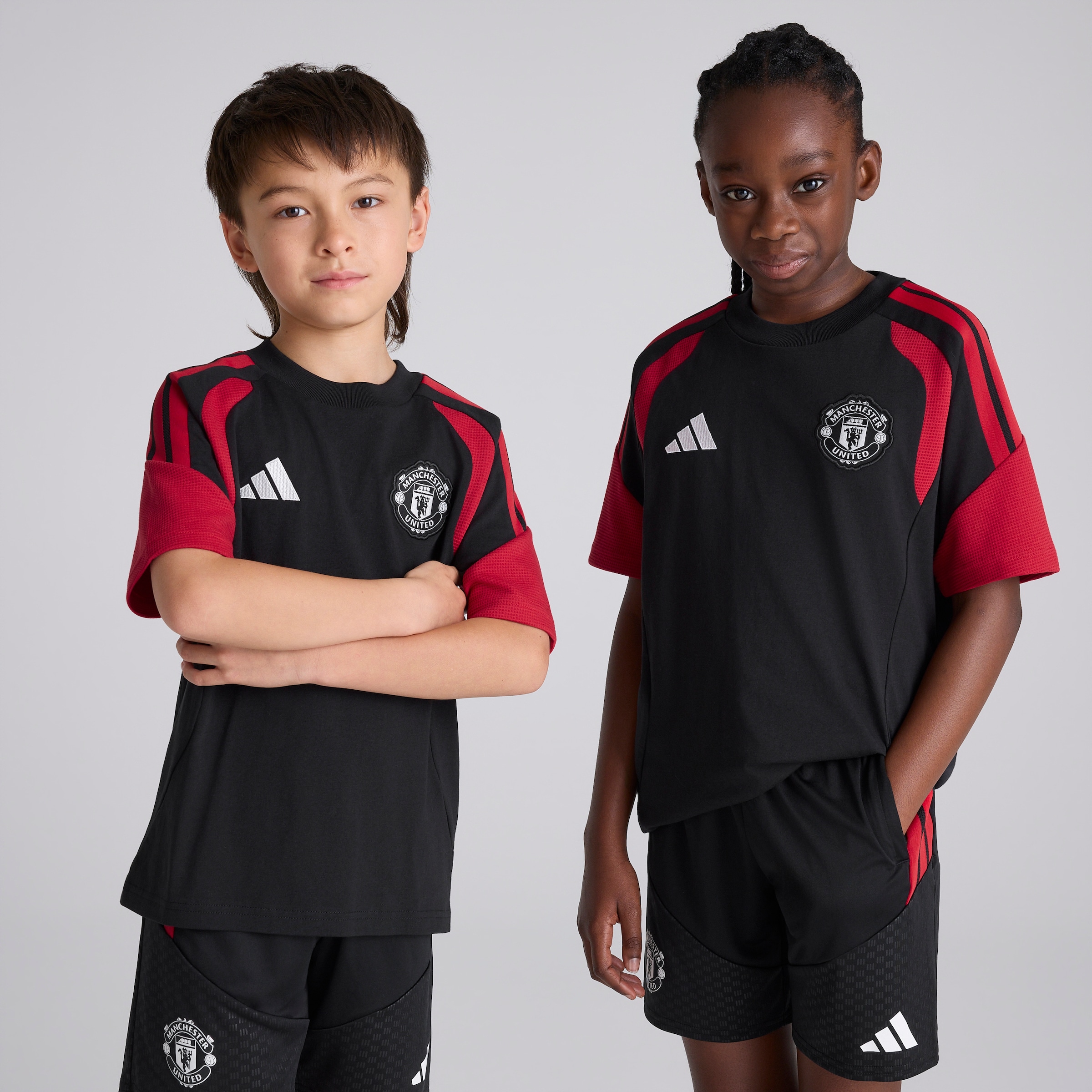 Manchester United Kids 26/27 Training Tiro T-Shirt Black Black