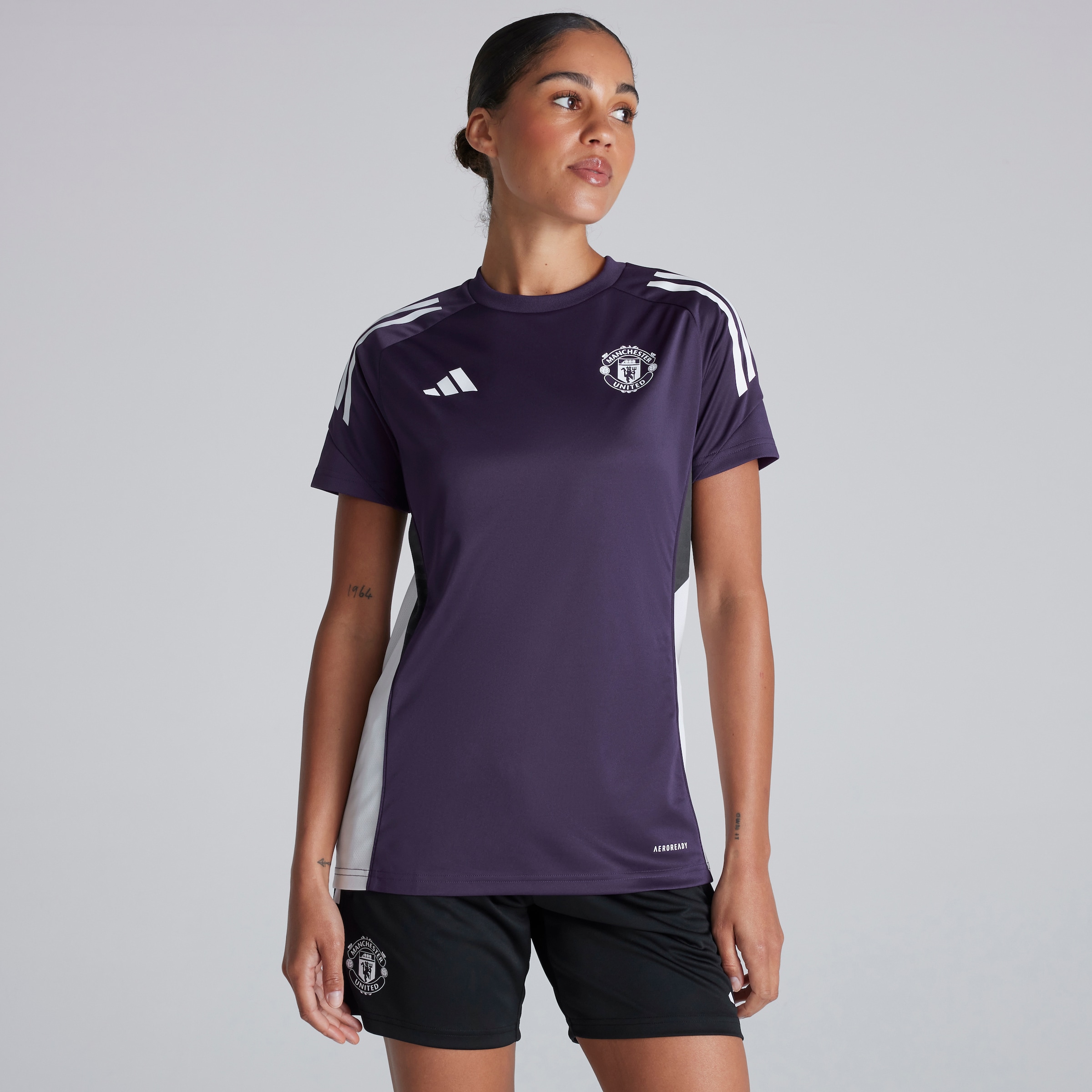 Manchester United Tiro 25 Competition Training Jersey Purple