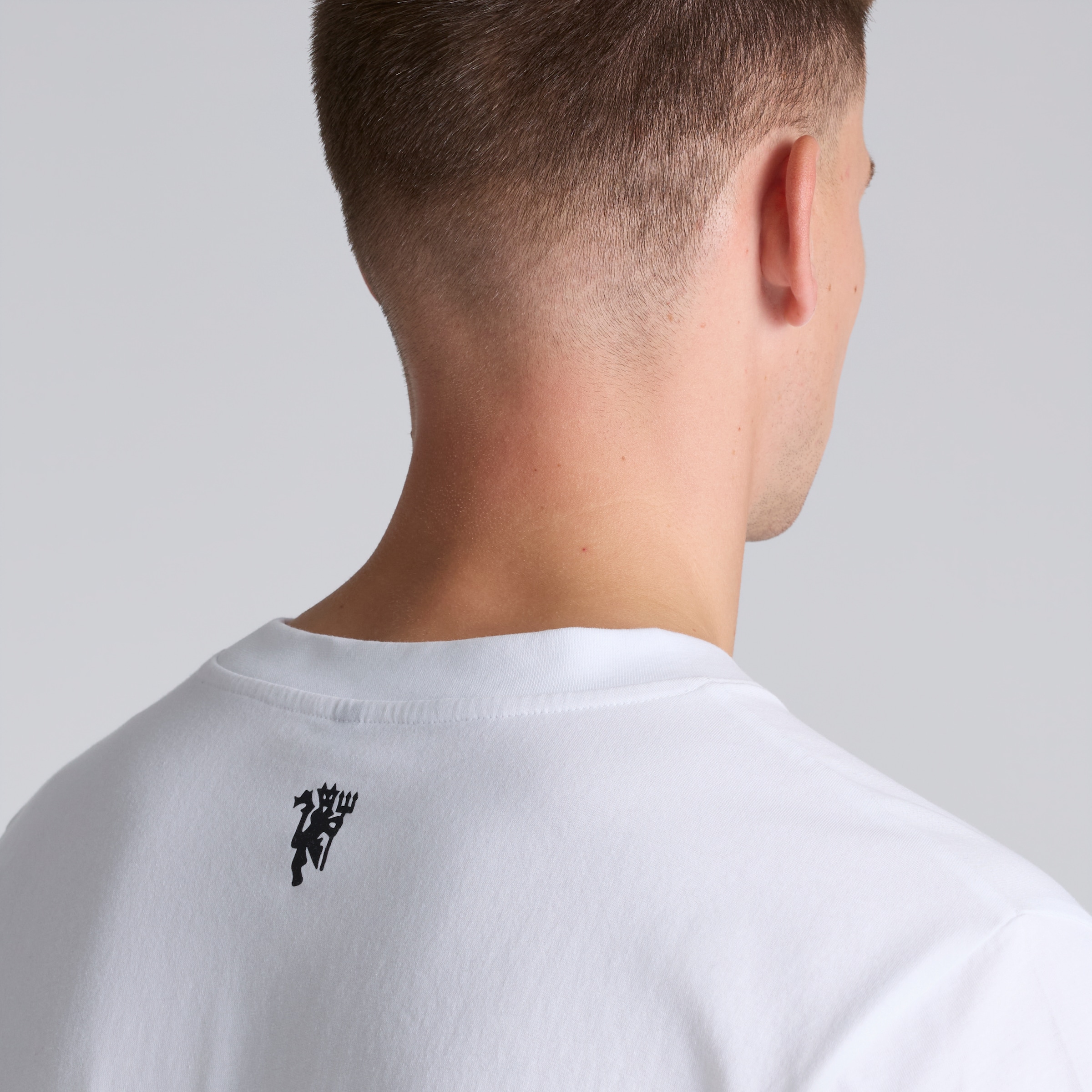 Manchester United MUFC T-Shirt White White Detail [5-5]