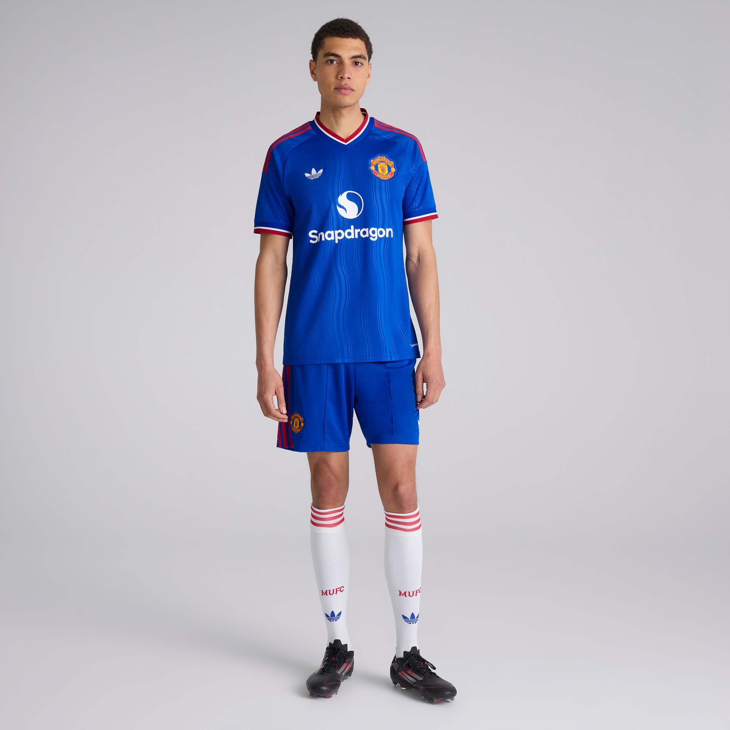 Manchester United 26/27 Away Shorts Blue 蓝色 细节 [3-5]