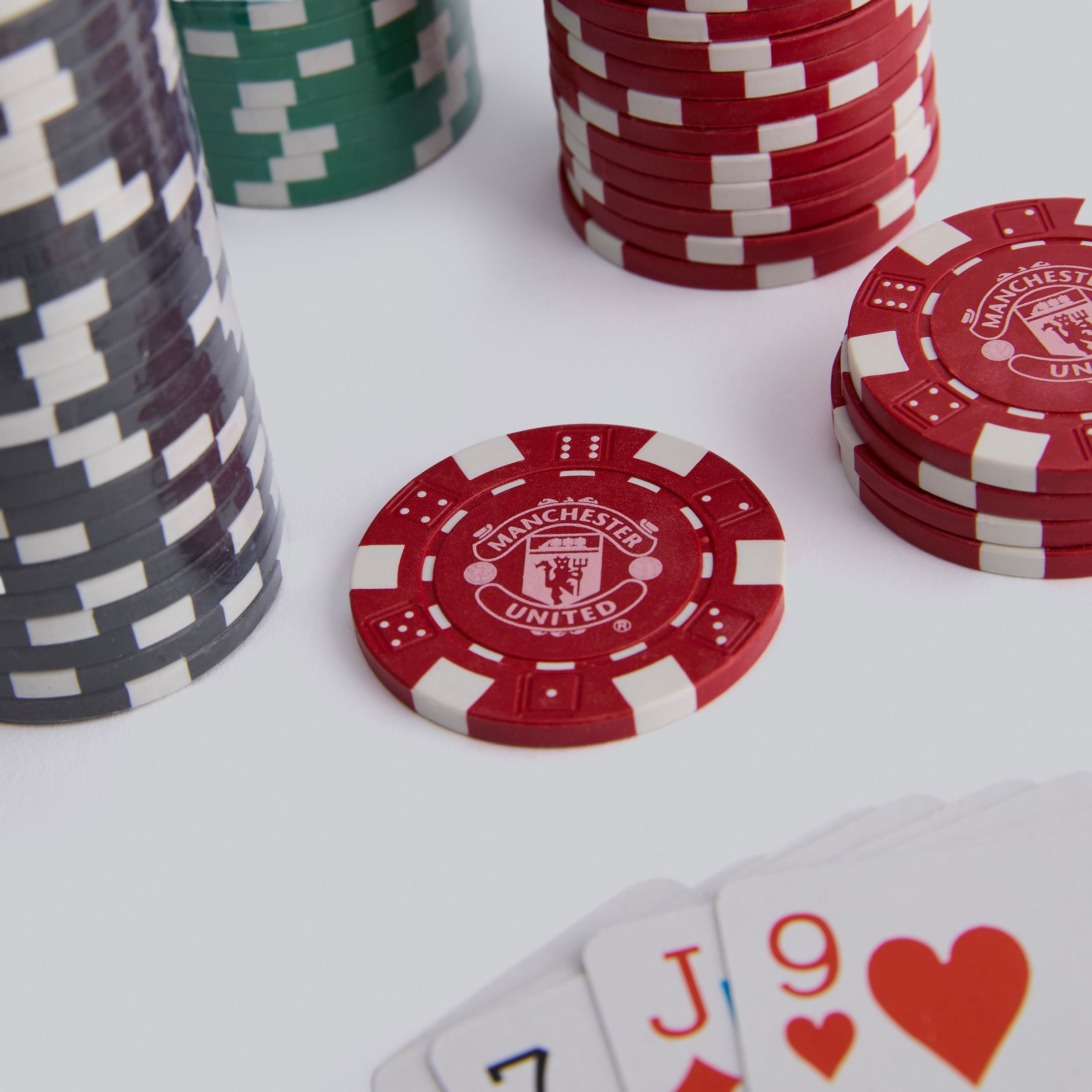 Manchester United Poker Set Black Black Detail [5-5]