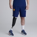 Manchester United x adidas Essentials 3-Stripes Fleece Short Blue