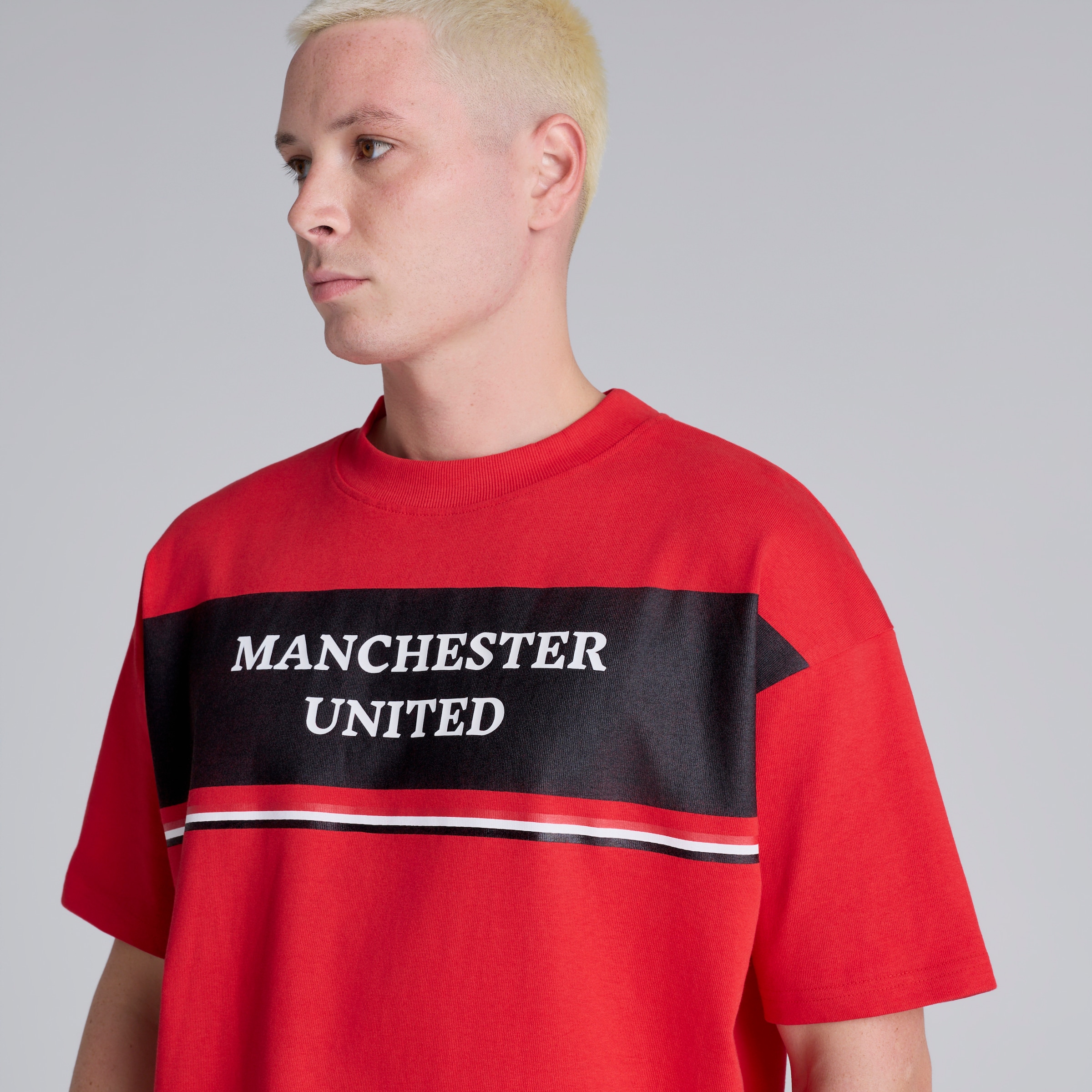 Manchester United Club Colours T-Shirt Red Rouge Détail [5-5]