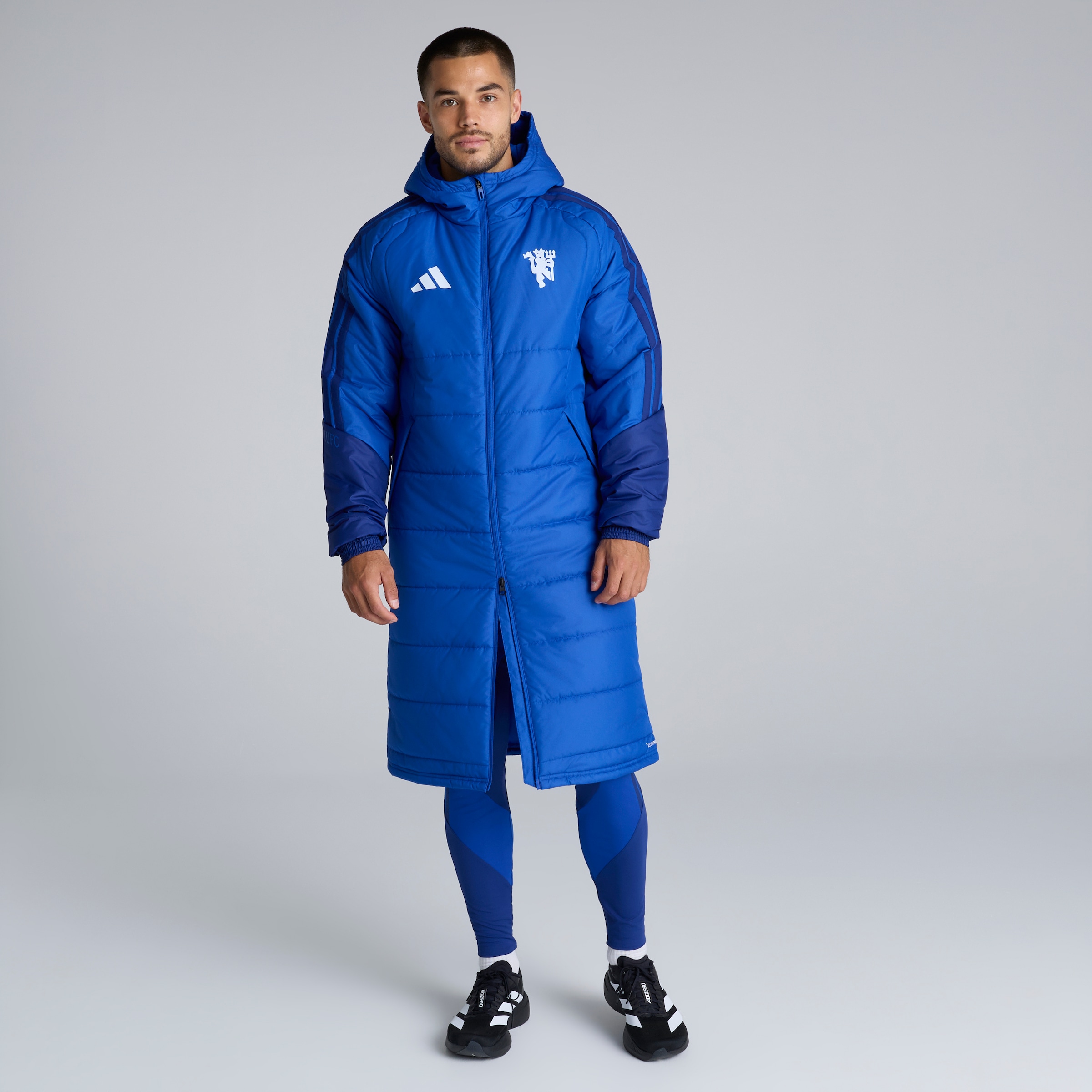 Manchester United 26/27 Cup Training Tiro Authentic Long Coat Blue Blau Detail [5-6]