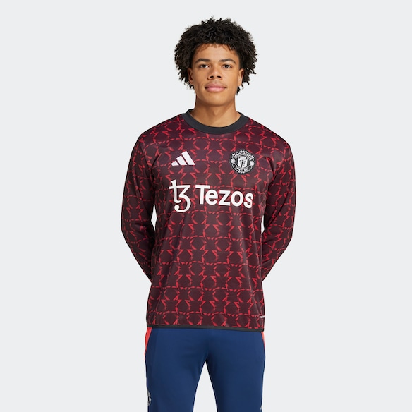 Manchester United Pre-Match Warm Top Black Black