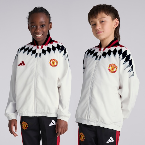 Manchester United x adidas Kids Stadium Track Top White 白色