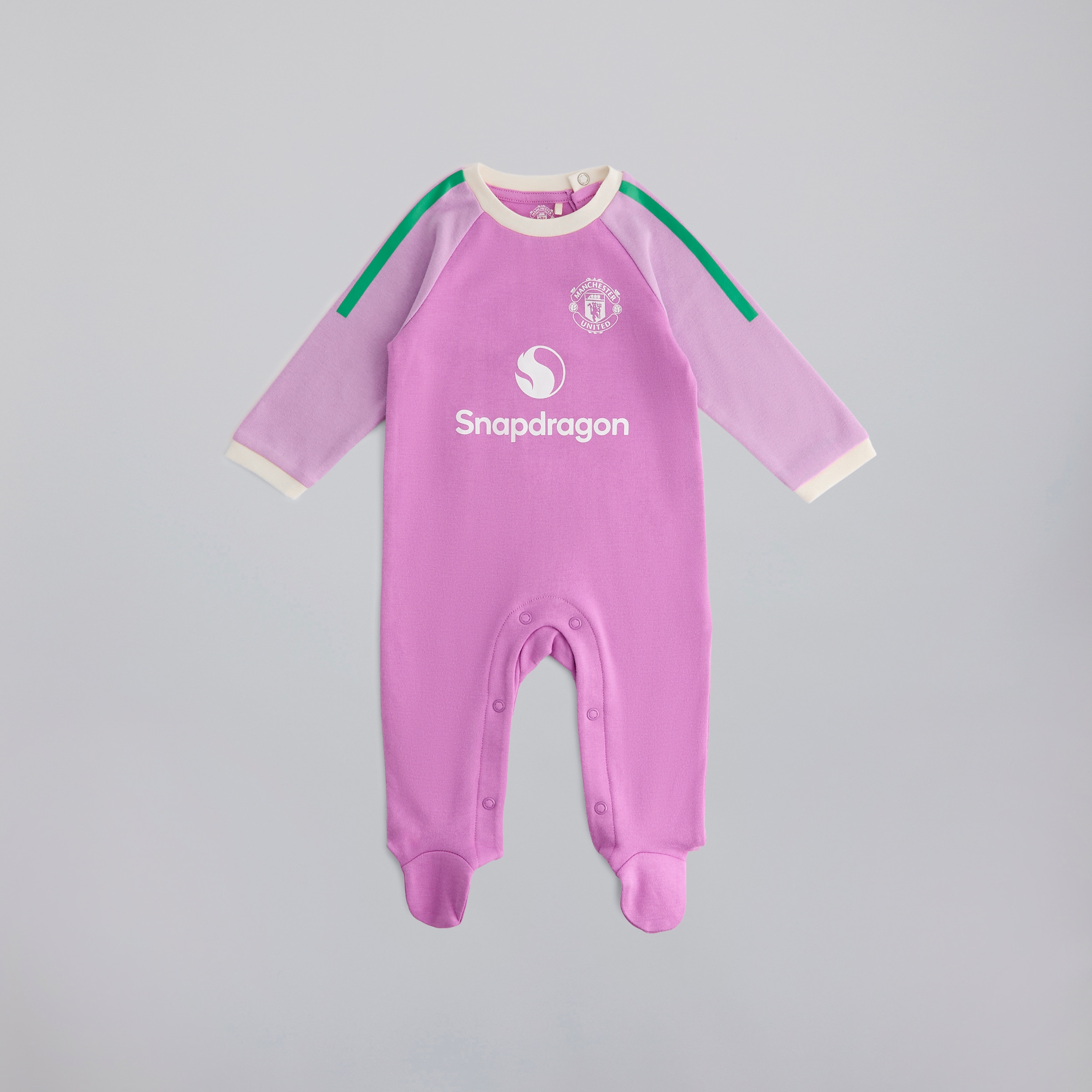 Manchester United Baby Goalkeeper Sleepsuit Pink Rose