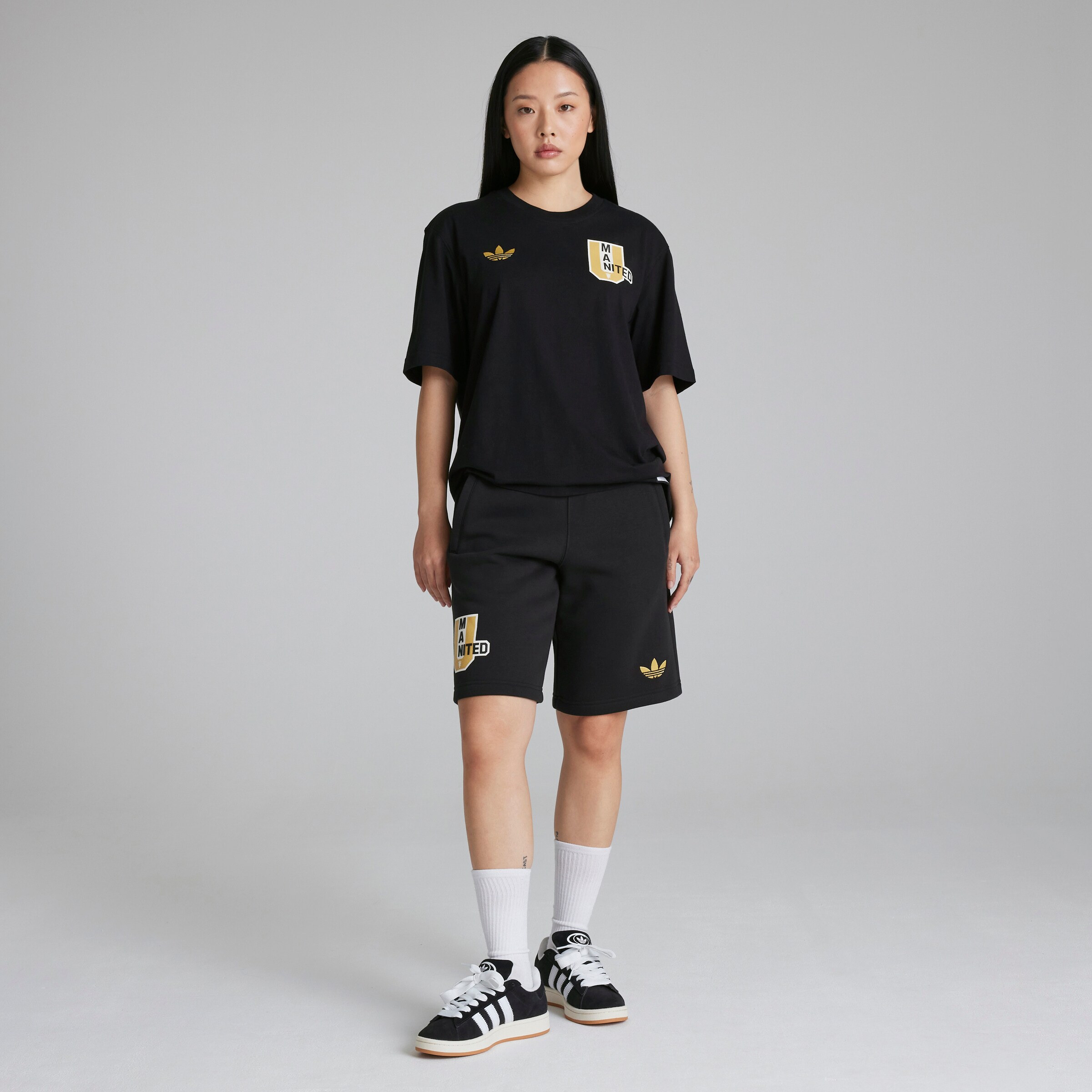 Manchester United VRCT Shorts Black Black Detail [7-8]