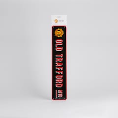 Manchester United Vintage Street Sign Black