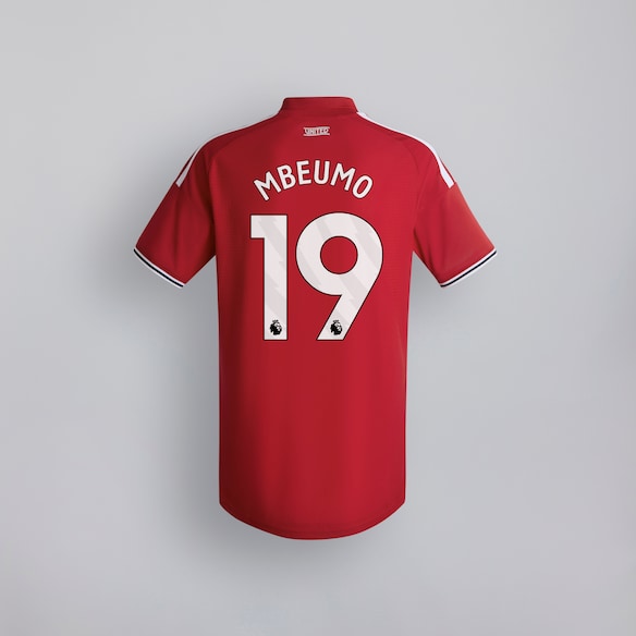 Manchester United 26/27 Home Kids Jersey with Mbeumo 19 EPL Printing & Badge Red