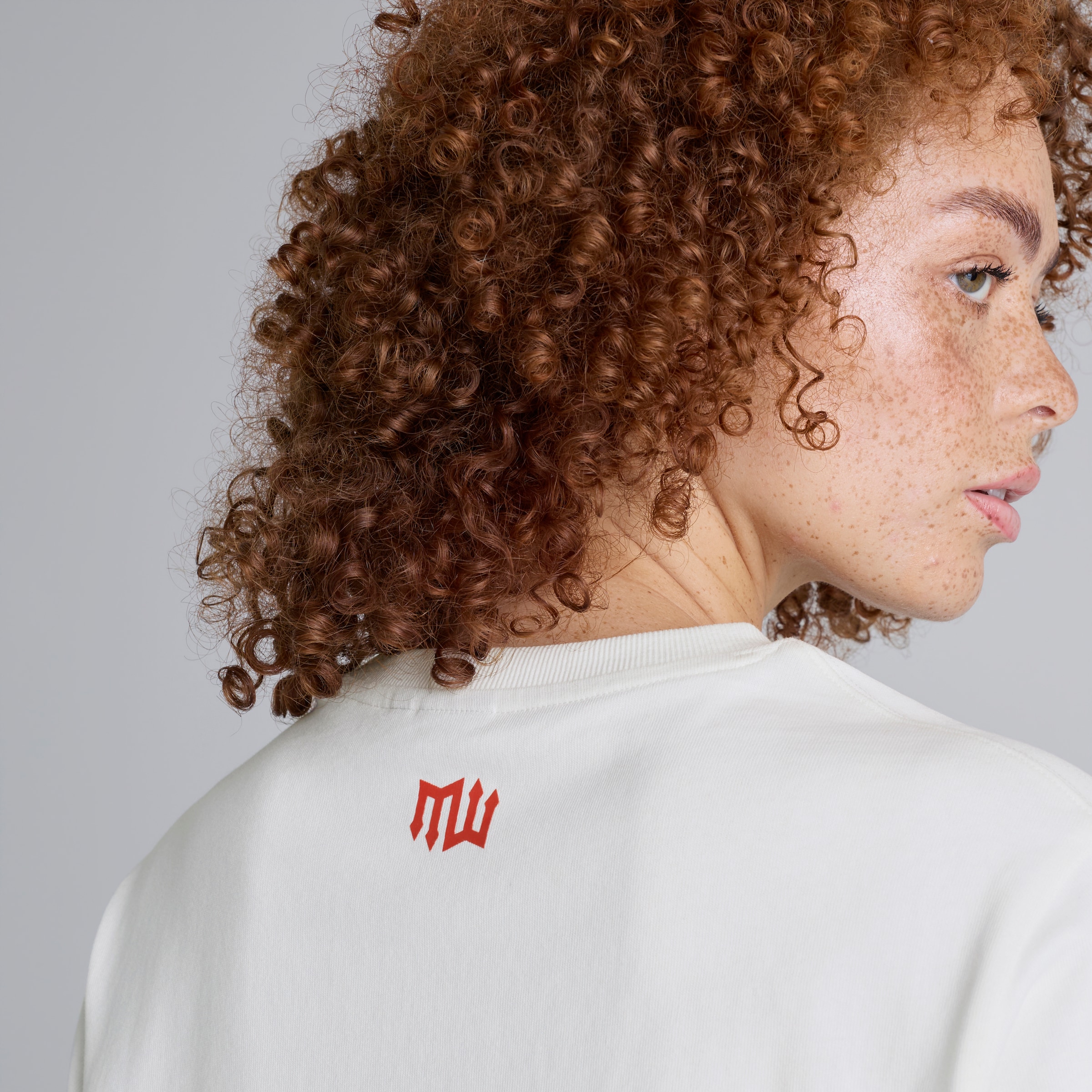 Manchester United Print Womens T-Shirt White Weiss Detail [5-5]