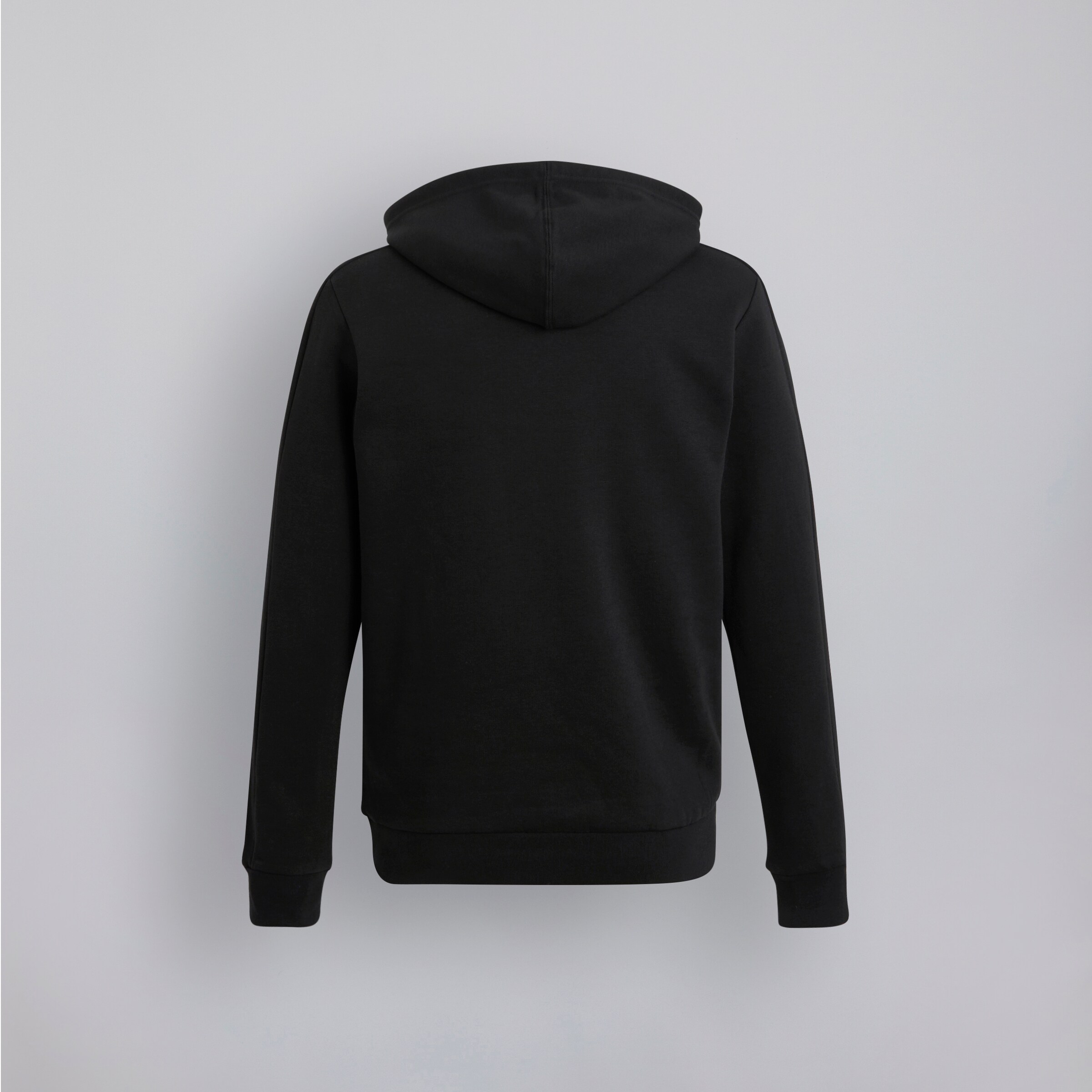 Manchester United x adidas Mens Essentials Fleece 3-Stripes Hoodie Black Noir Détail [7-7]