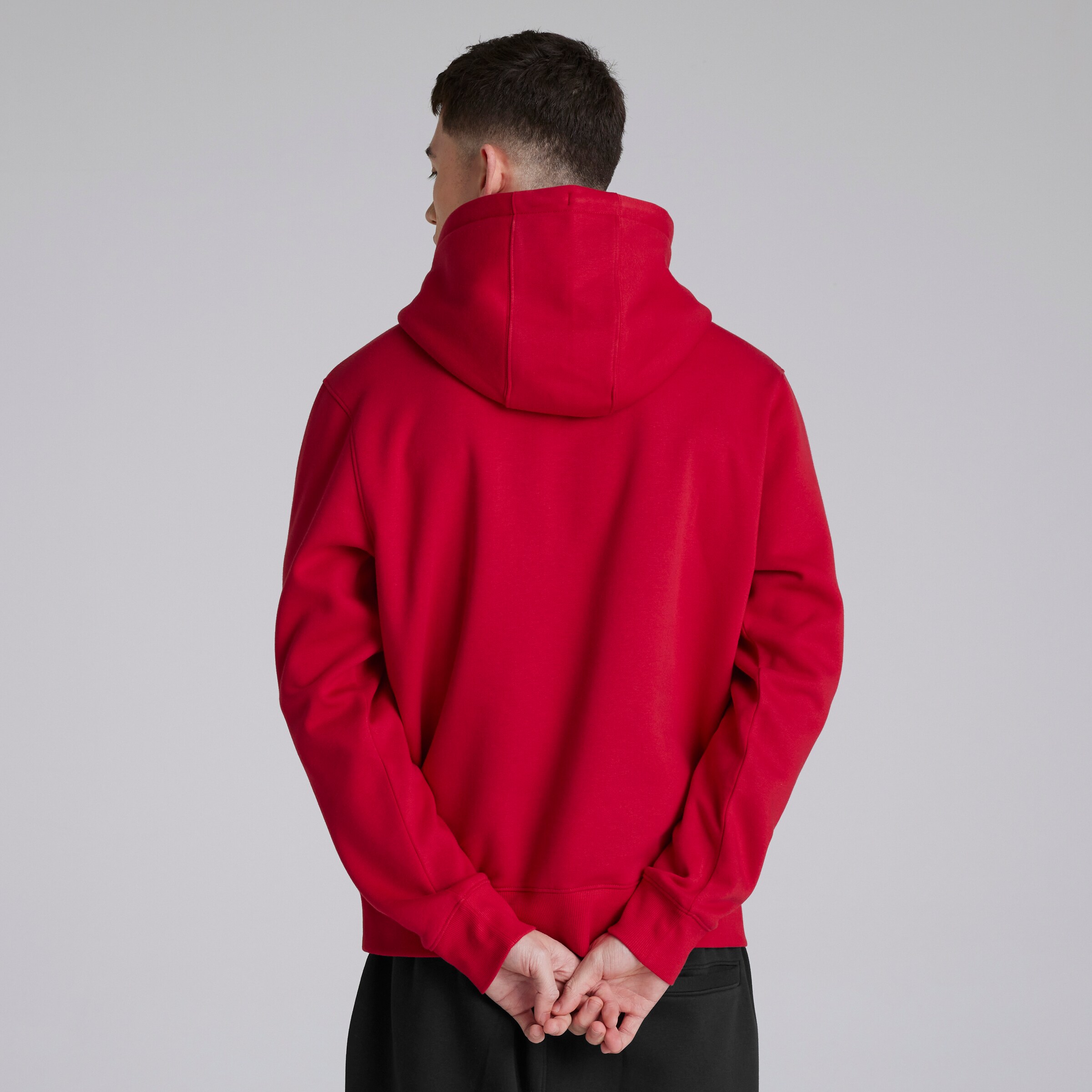 Manchester United Varsity Overhead Hoodie Red Red Detail [2-5]