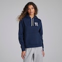 Manchester United Womens Varsity Back Print Overhead Hoodie Navy