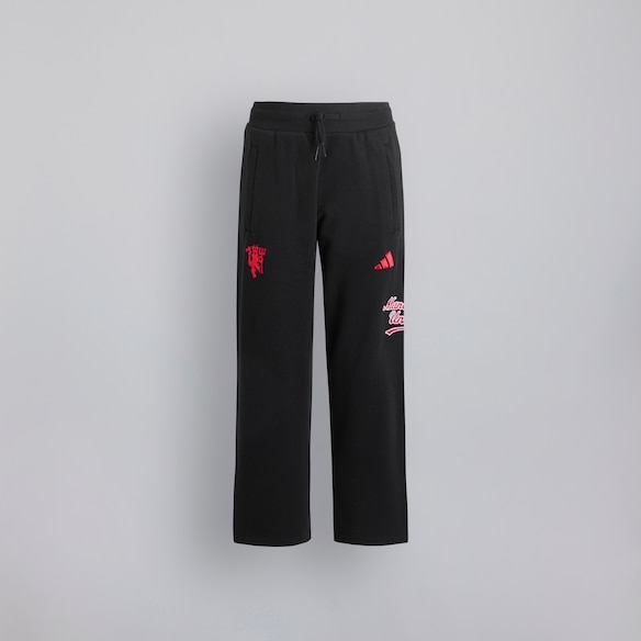 Manchester United x adidas Kids US Pack Tracksuit Bottoms Black Black