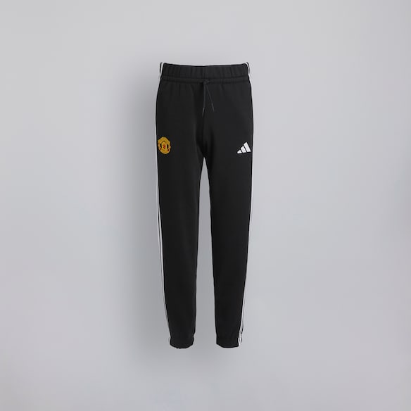 Manchester United x adidas Kids Essentials 3-Stripes Joggers Black Black