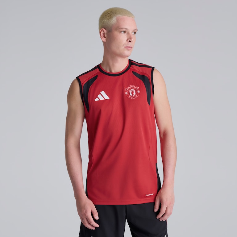 Manchester United 26/27 Training Tiro Authentic Sleeveless Jersey Red