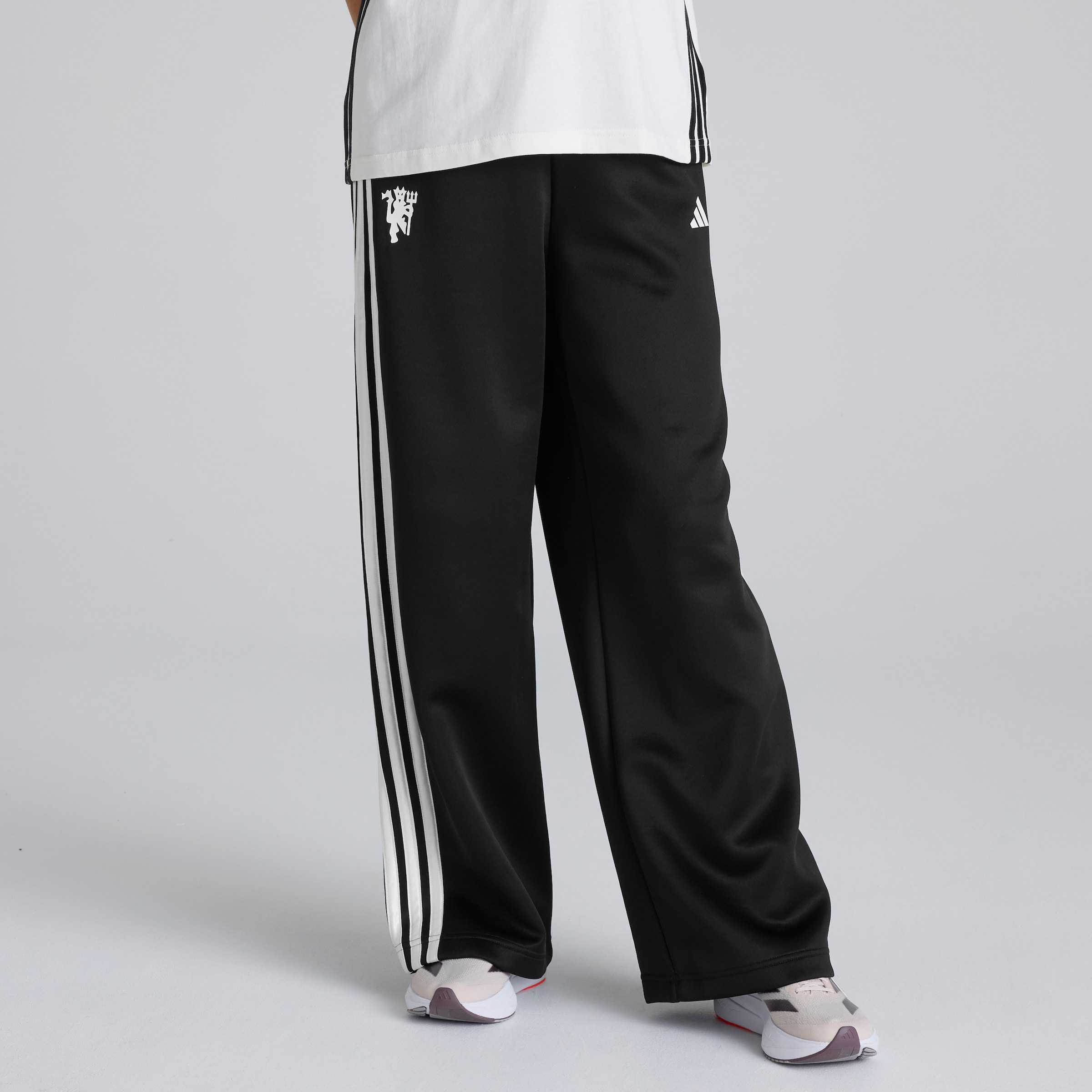Manchester United x adidas Womens Stadium Track Pants Black Black