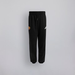 Manchester United x adidas Kids Essentials Tiberio 3-Stripes Fleece Joggers Black/Grey