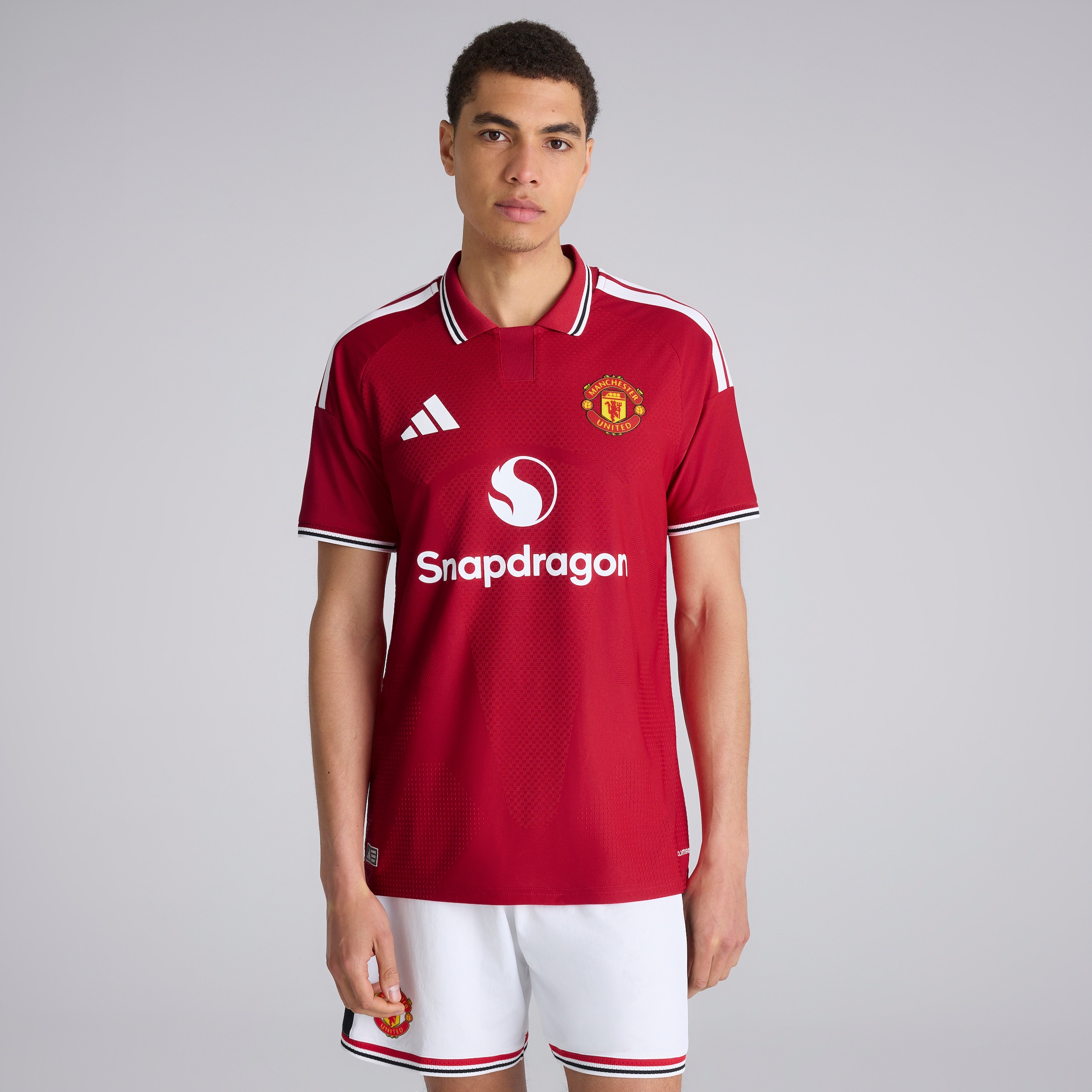 Manchester United 26/27 Home Authentic Jersey with Fernandes 8 UCL Printing & Badge Red Detail [3-5]