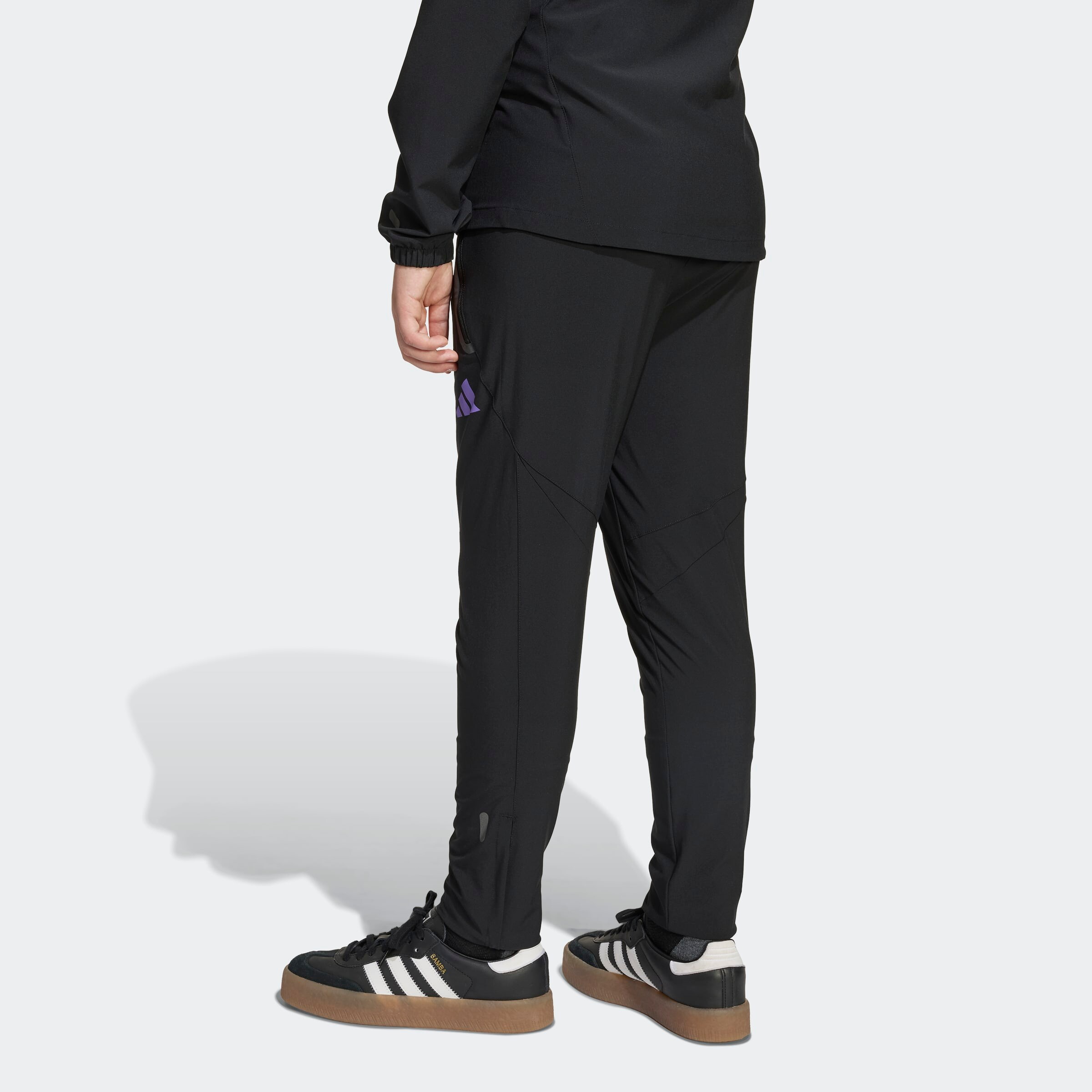 Manchester United Tiro 25 Competition Vis Tech Travel Pants Kids Black Detail [2-6]