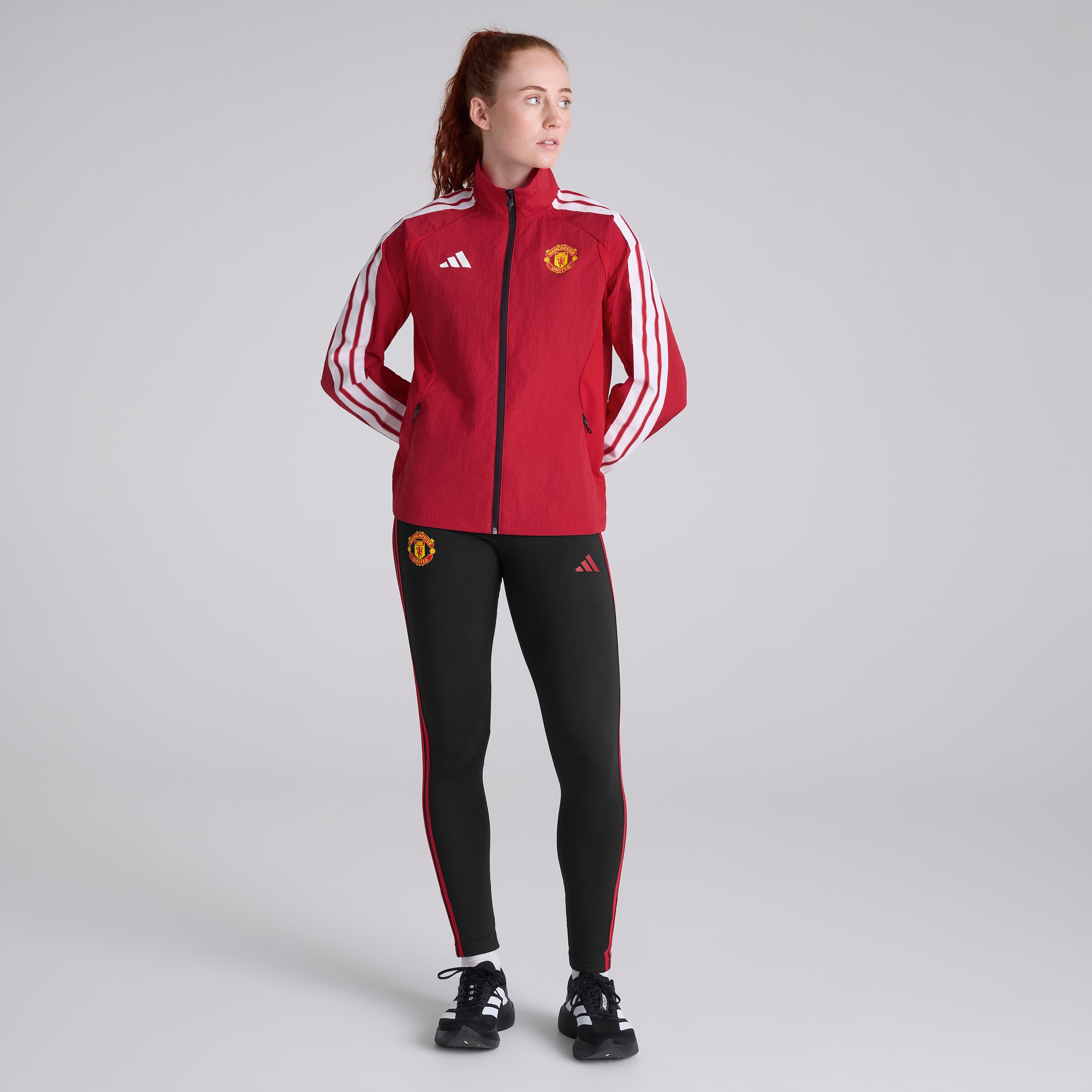 Manchester United 26/27 Womens Anthem Jacket Red Rojo Detalle [3-6]