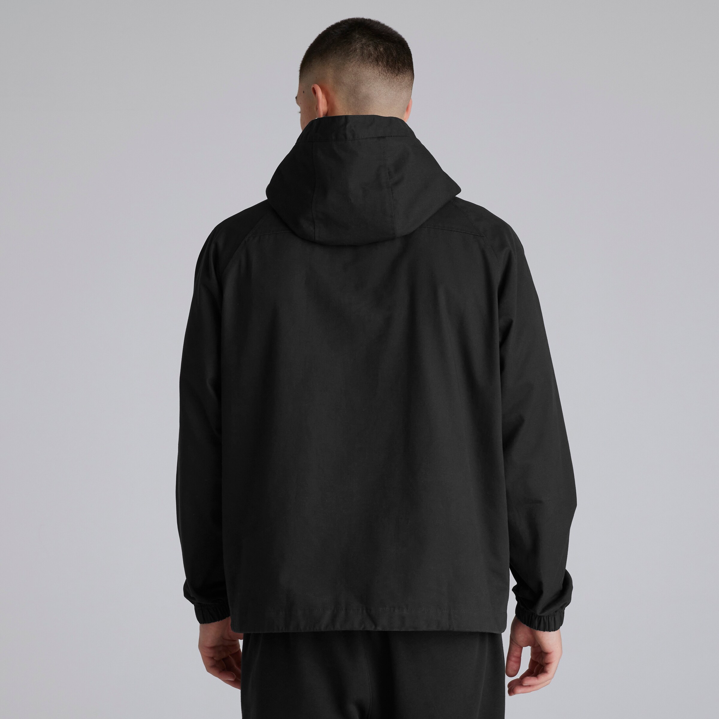 Manchester United Mens Anorak Jacket Black Noir Détail [2-5]