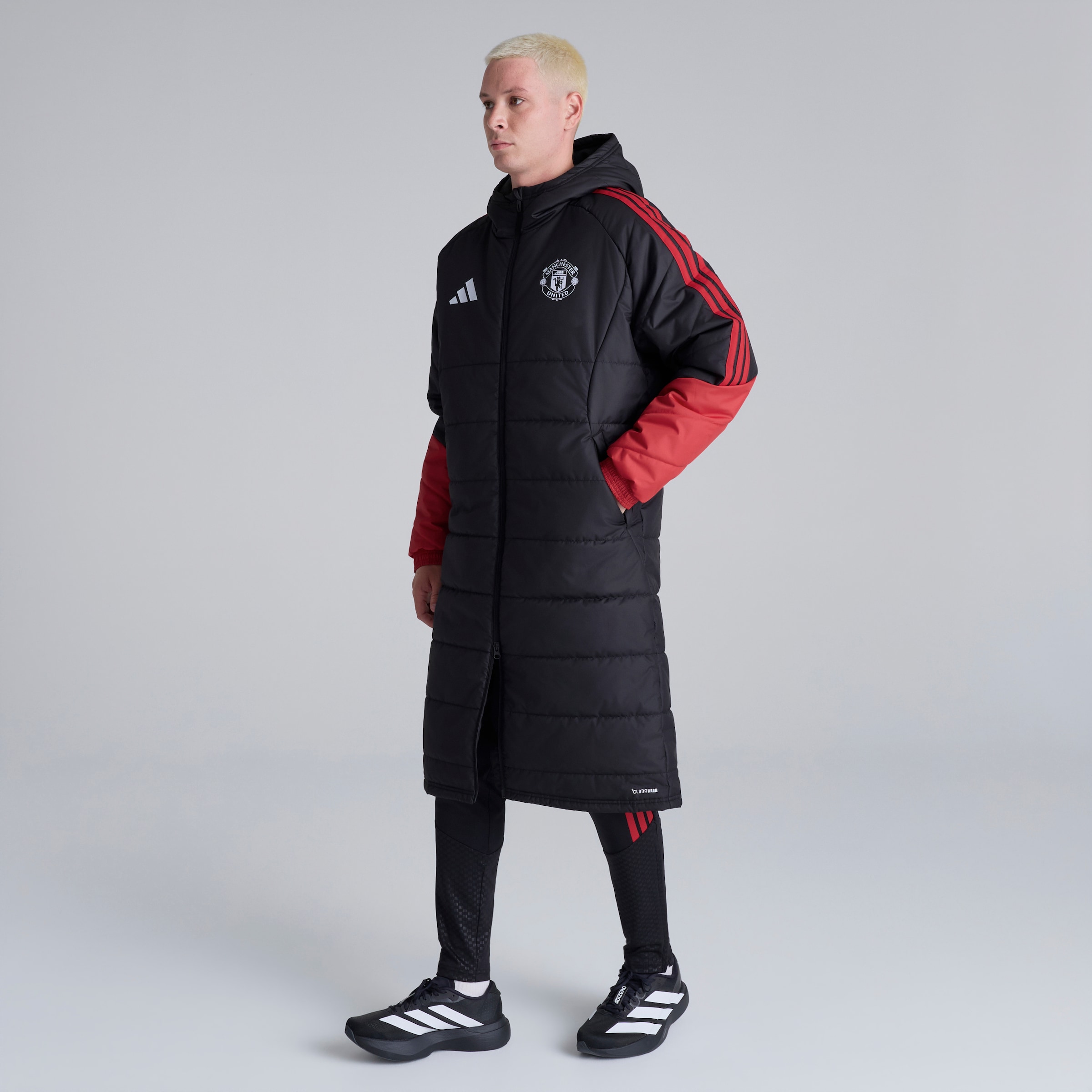 Manchester United 26/27 Training Tiro Long Coat Black Black Detail [3-6]
