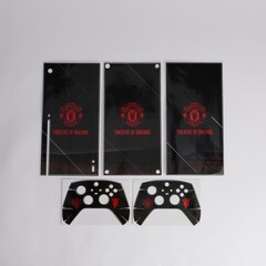 Manchester United Xbox Series X Console Skin Bundle Black