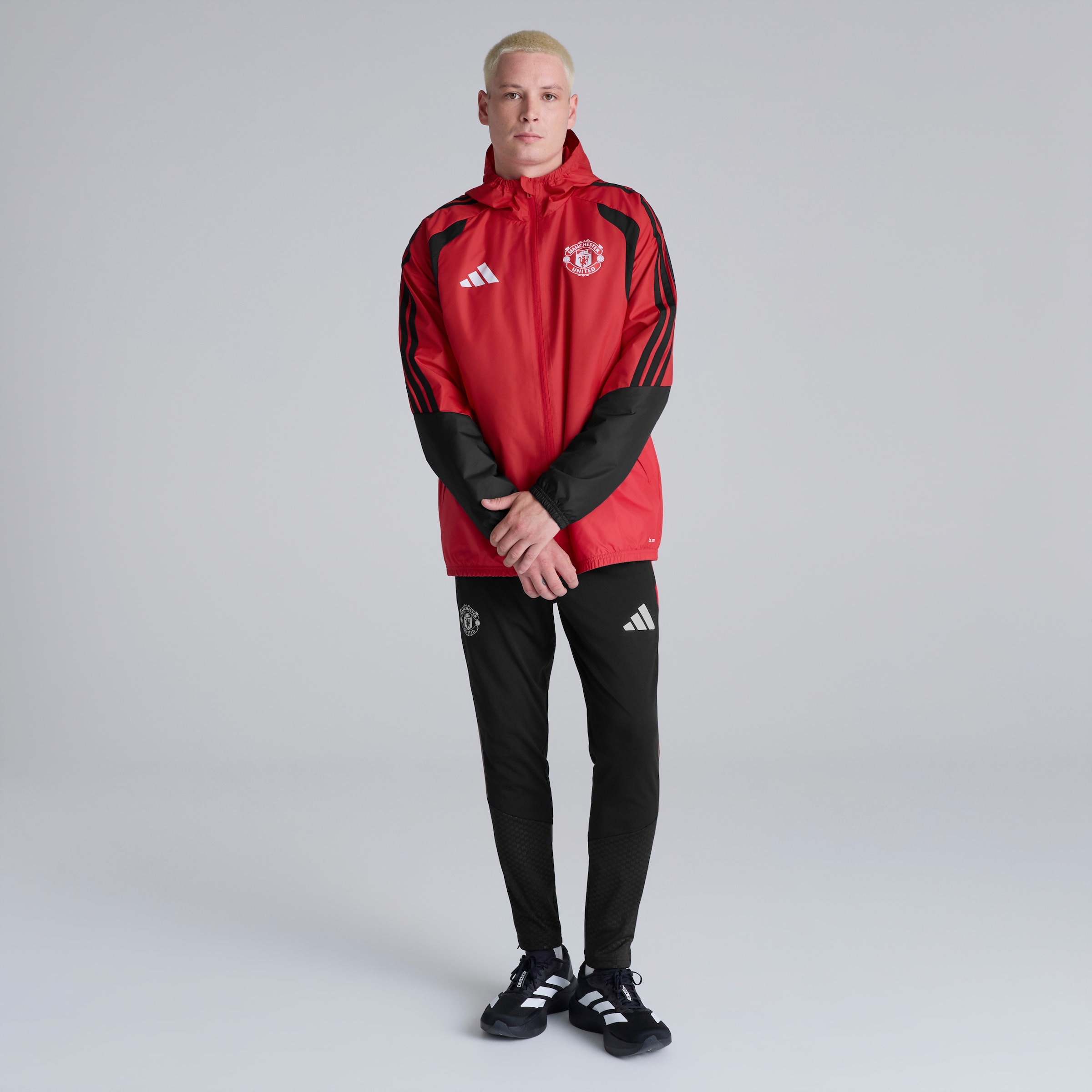 Manchester United 26/27 Training Tiro All Weather Jacket Red Red Detail [3-6]