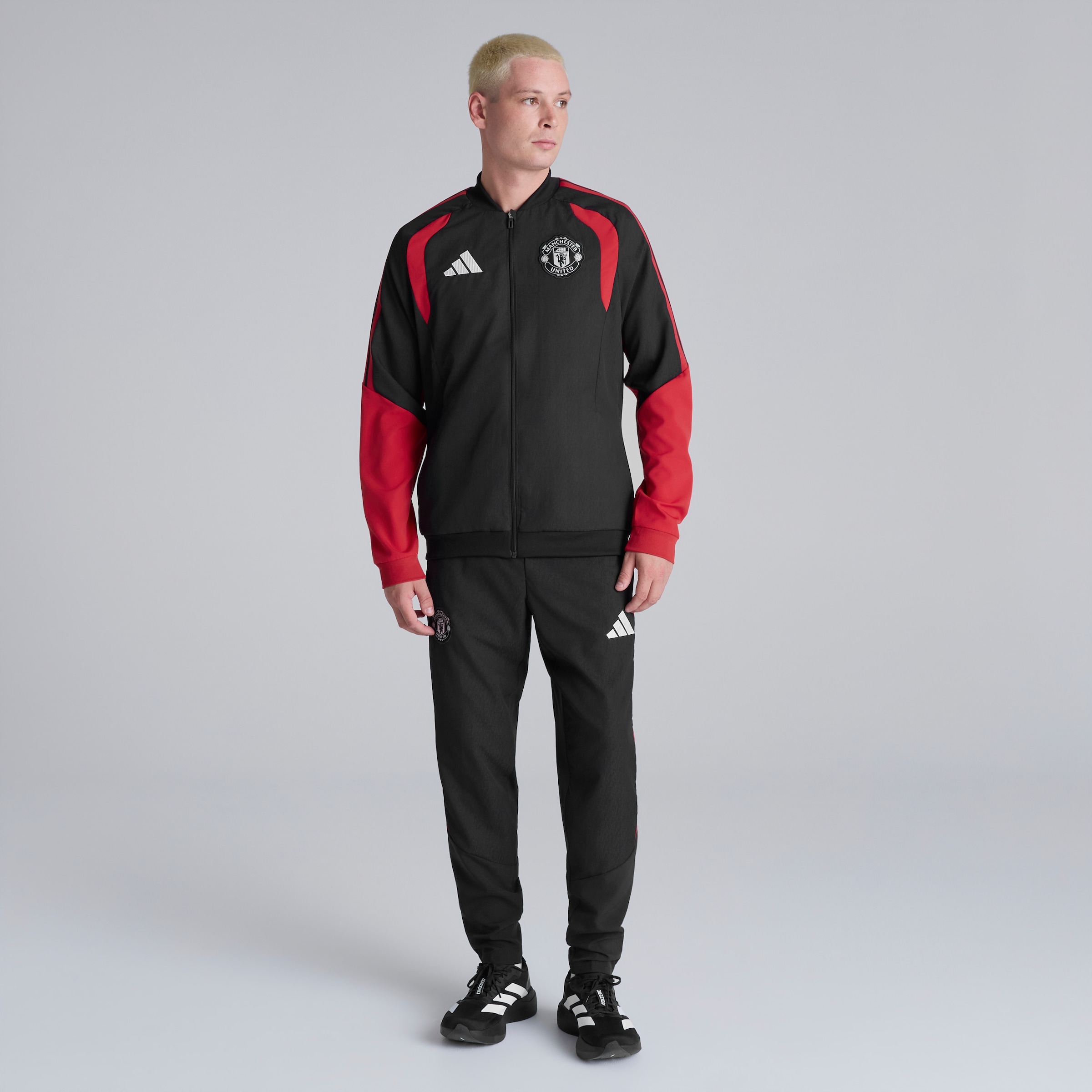 Manchester United 26/27 Training Tiro Presentation Jacket Black Black Detail [3-6]