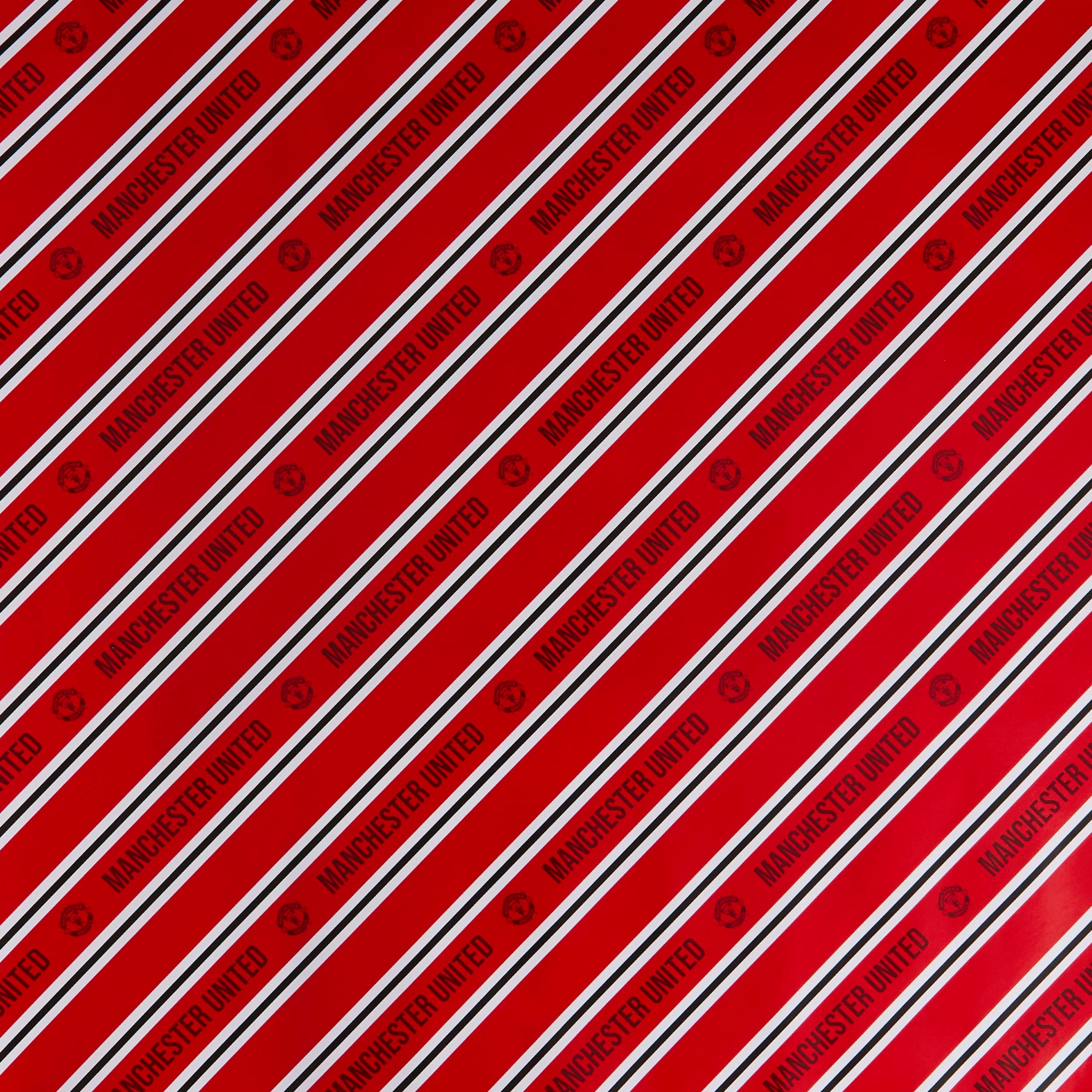 Manchester United Wrapping Paper Red Grey Detail [3-4]