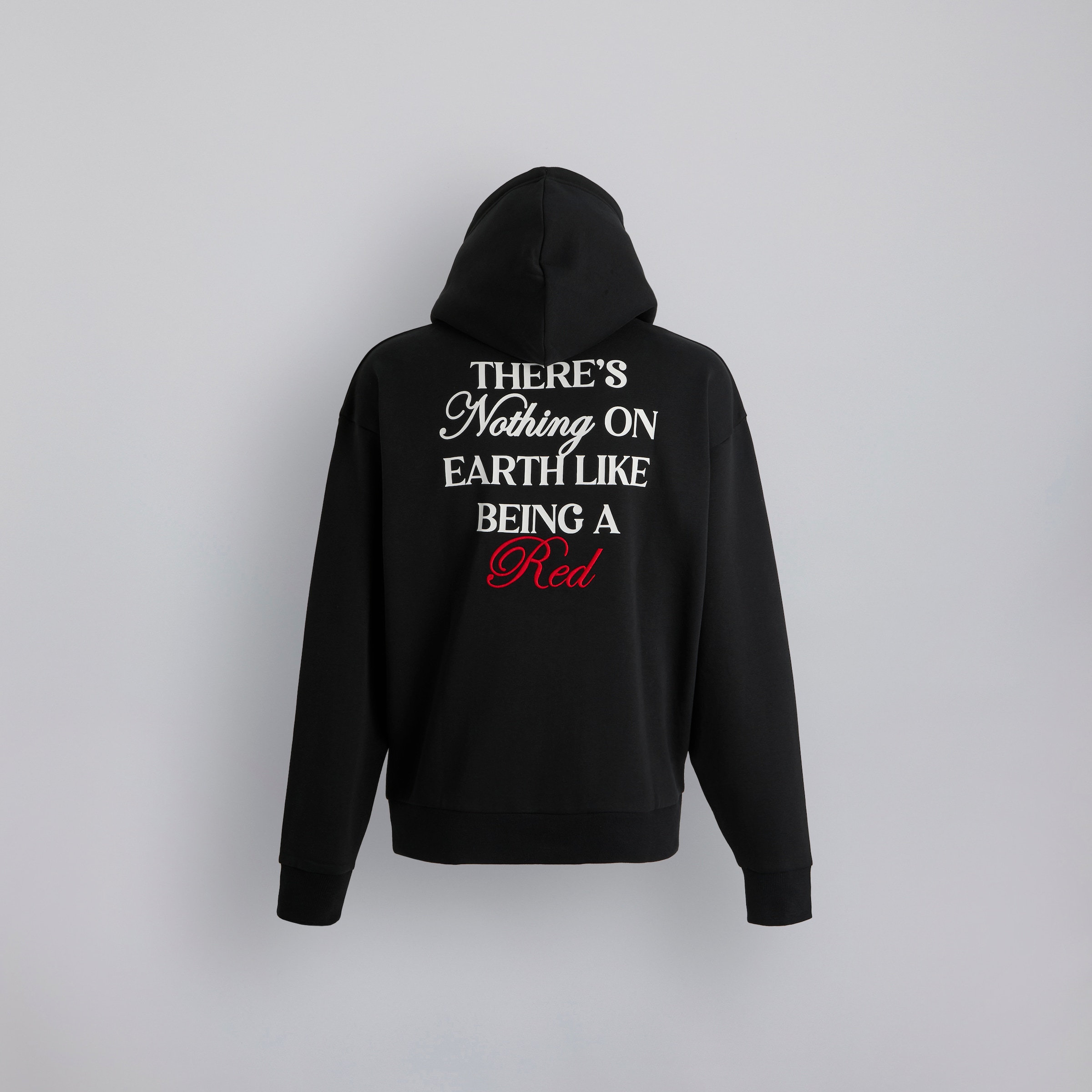 Manchester United There's Nothing on Earth Like Being a Red Hoodie Black Negro Detalle [2-2]