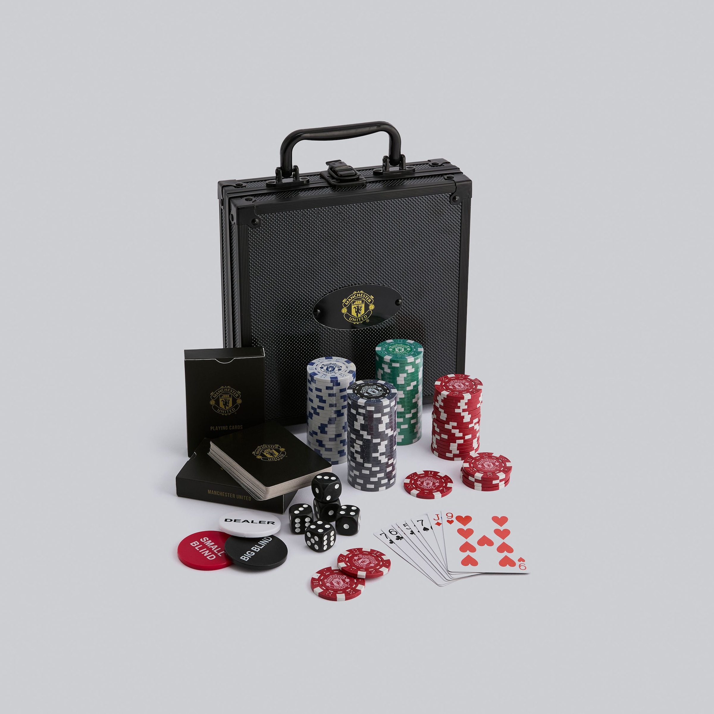 Manchester United Poker Set Black Black Detail [3-5]