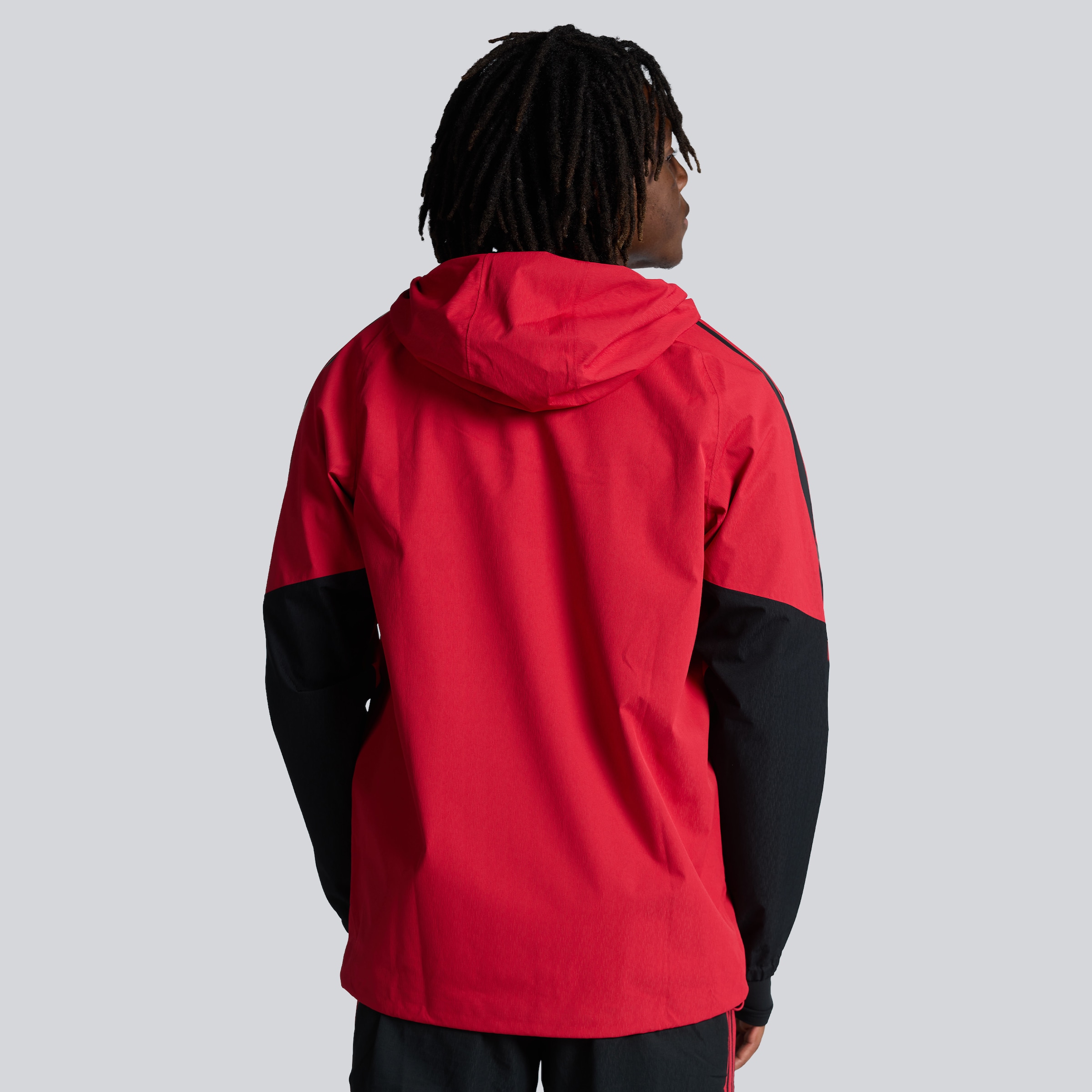 Manchester United 26/27 Training Tiro Authentic Rain Jacket Red (Sponsored) Red Detail [2-6]