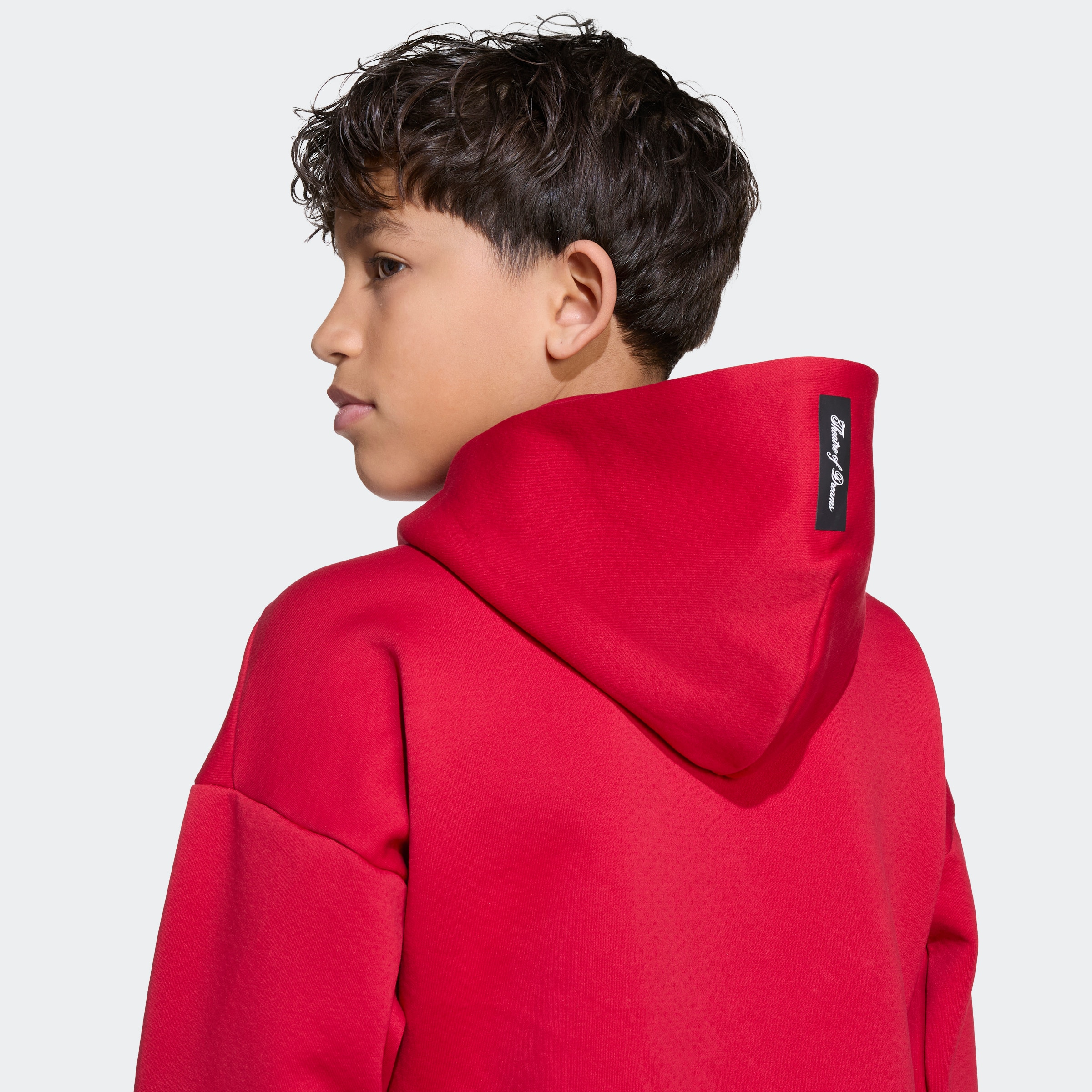 Manchester United 25/26 Anthem Jacket Kids Red Rot Detail [3-6]