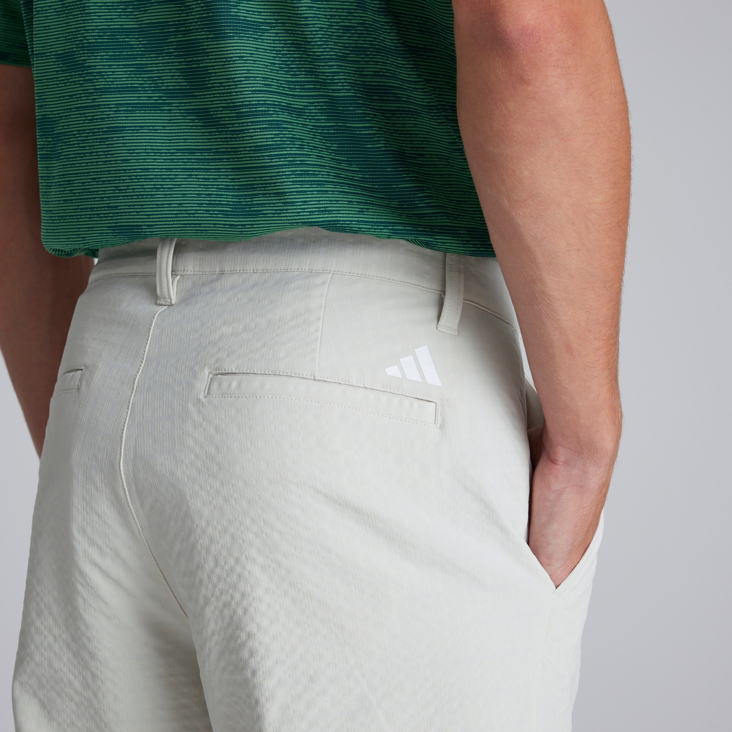 Manchester United x adidas Mens Golf Ultimate365 Fall Weight Trousers Beige Beige Detail [4-7]