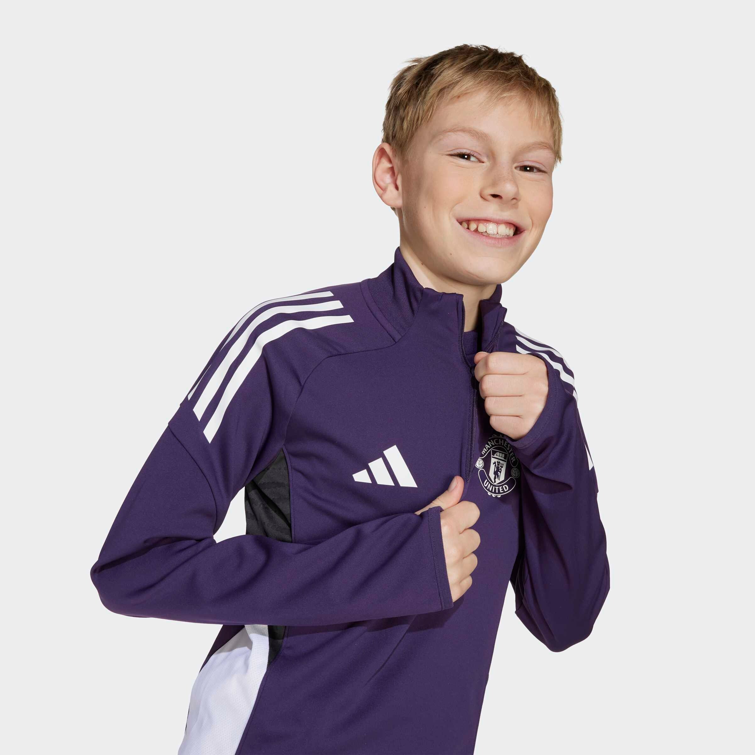 Manchester United Tiro 25 Competition Training Top Kids Violet Détail [3-9]